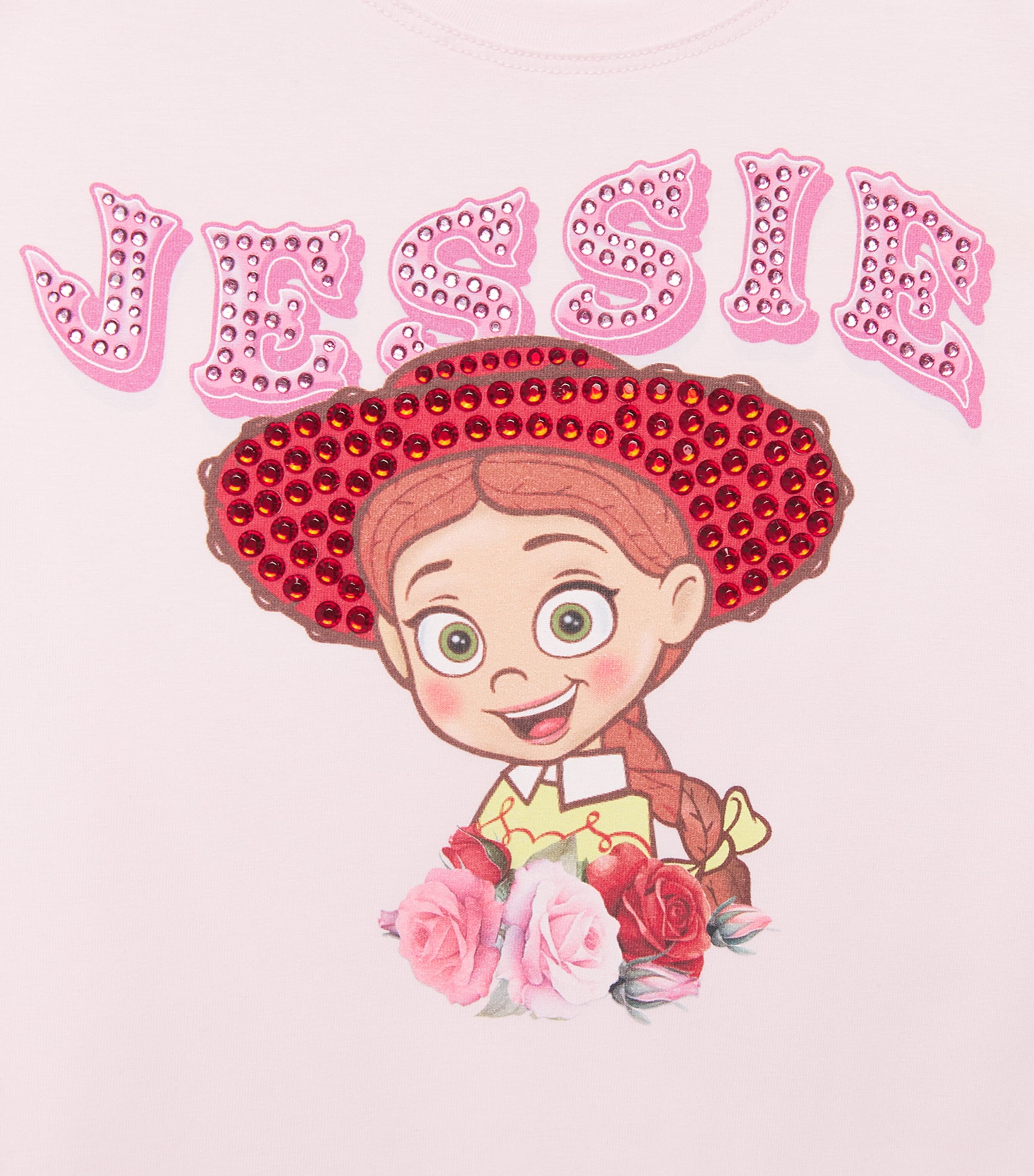 Monnalisa x Disney Cowgirl Jessie T-Shirt (2-8 Years) Rosa Antico Image 3