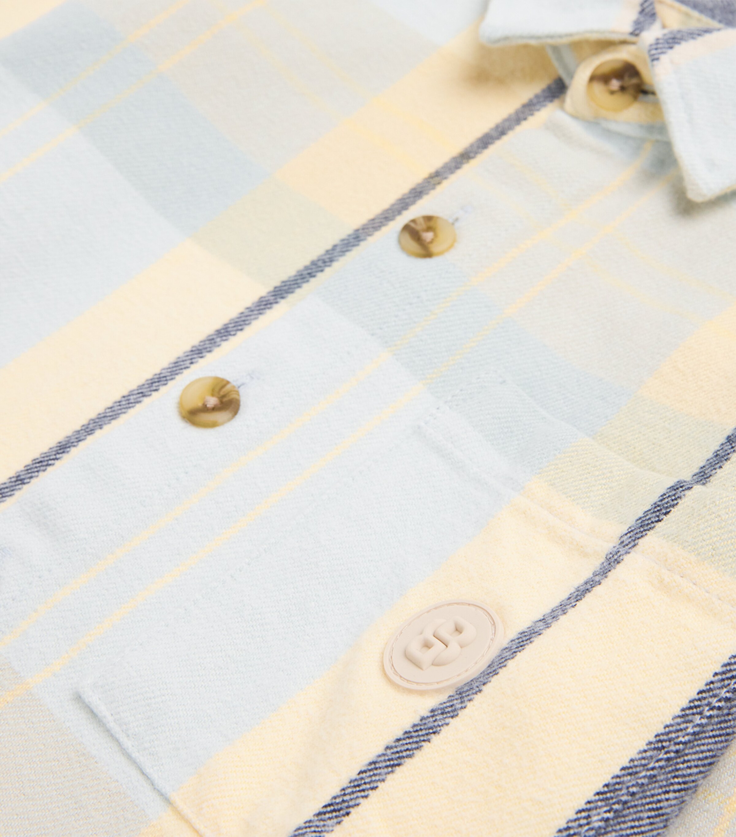 Check Print Shirt (4-16 Years) PALE BLUE Image 3