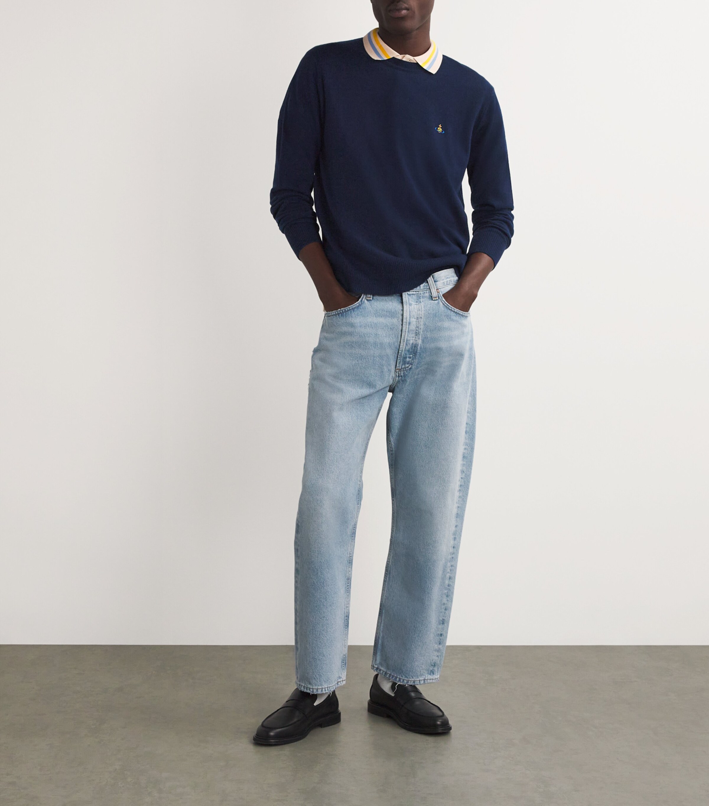 Vivienne Westwood Navy Virgin Wool Sweater | Harrods US