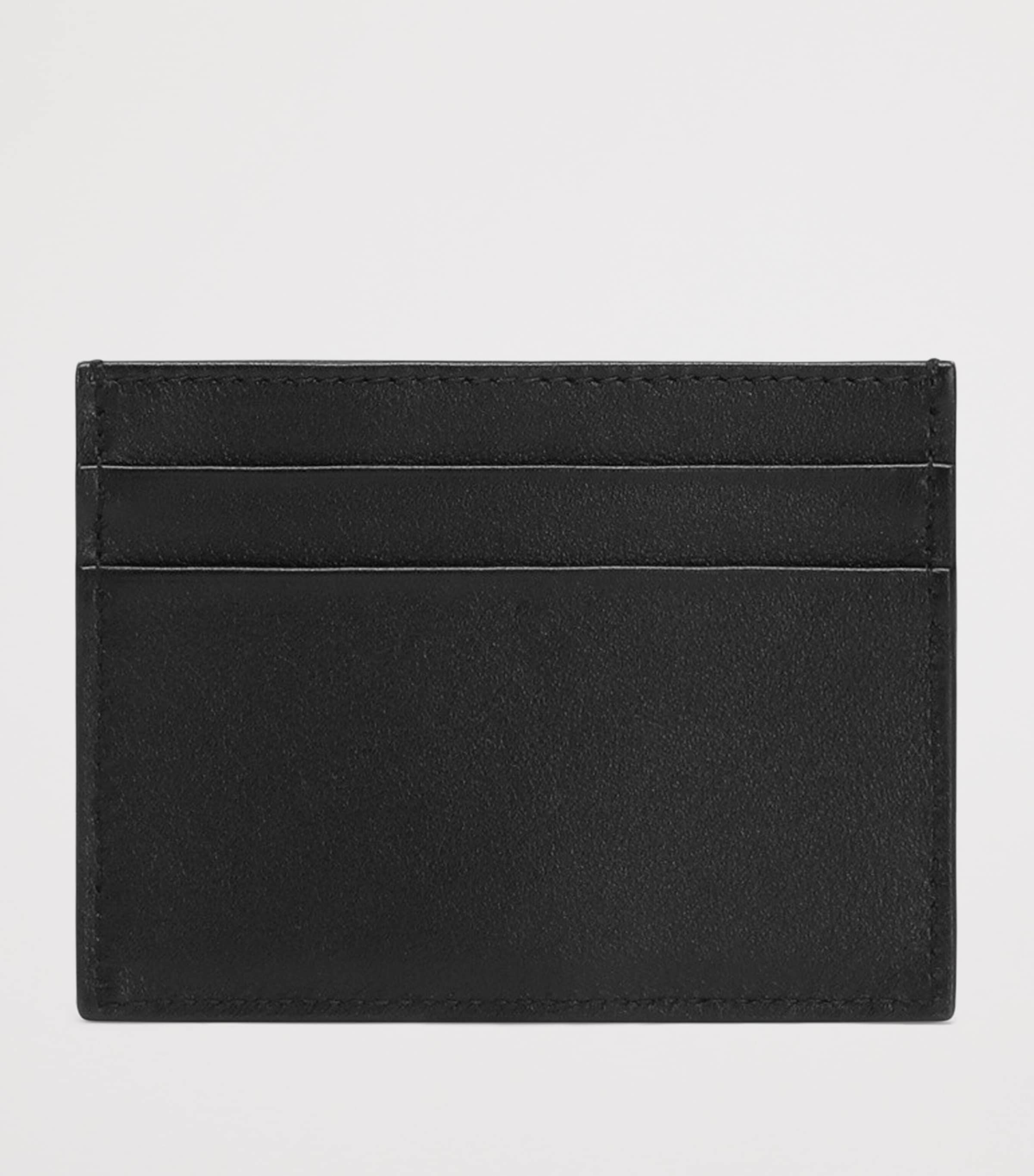 Dolce&Gabbana Leather Logo Plaque Card Holder Black Image 3
