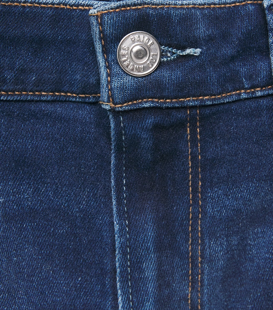PAIGE Womens Marlow Skimmer High-Rise Flared Jeans Admission Image 6