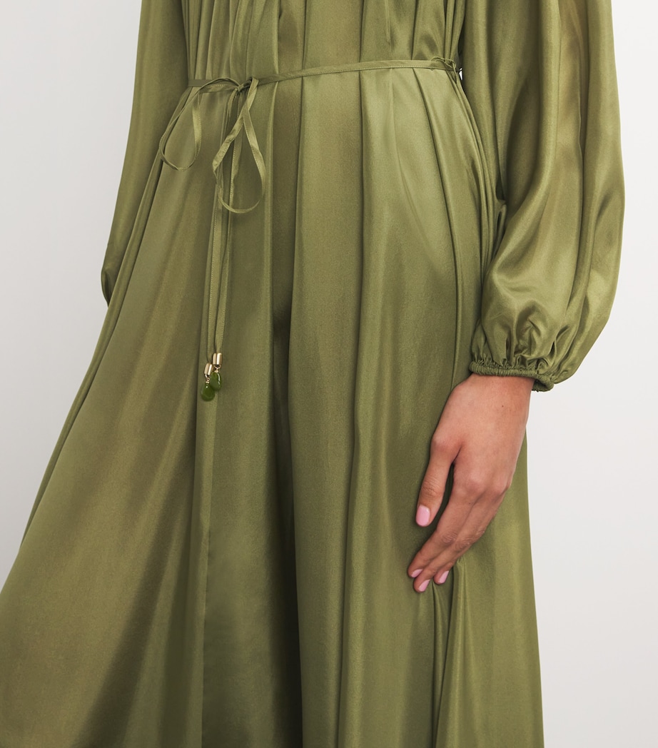 Zimmermann Green Silk Acacia Maxi Dress | Harrods KW Zimmermann Green Silk Acacia Maxi Dress | Harrods KW