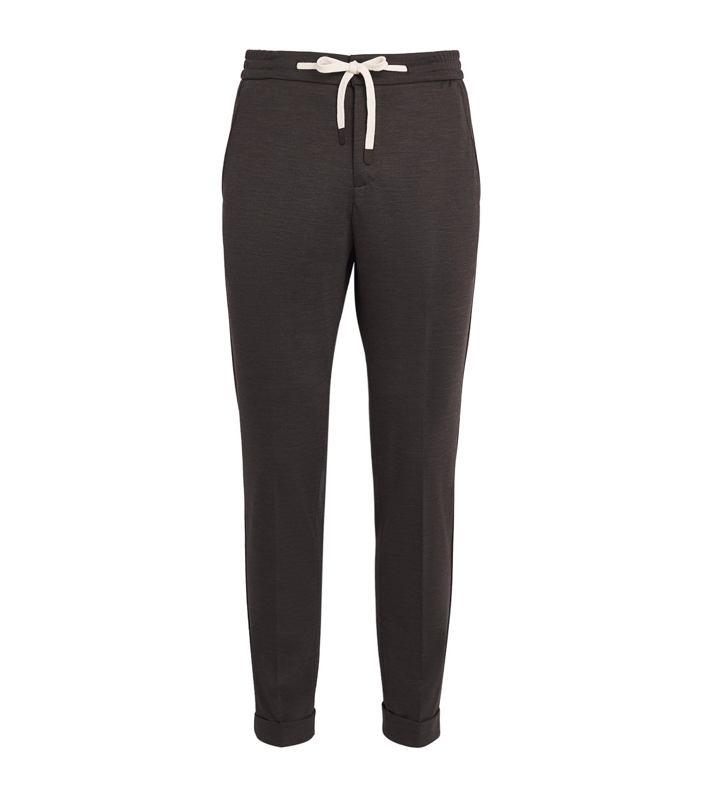 MARCO PESCAROLO VIRGIN WOOL DRAWSTRING TAILORED TROUSERS