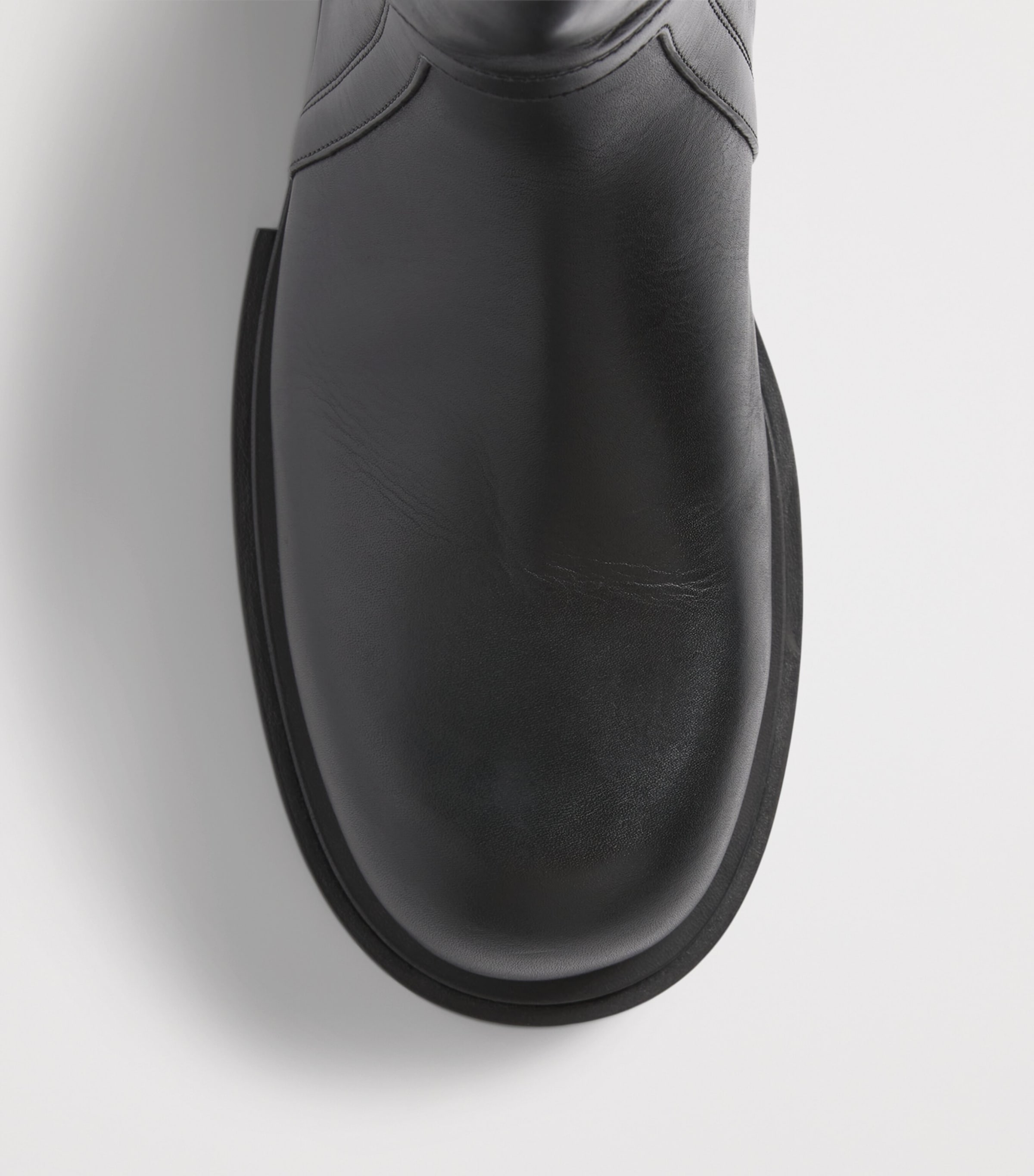Rick Owens Leather Creeper Gabe Ankle Boots Black Image 6