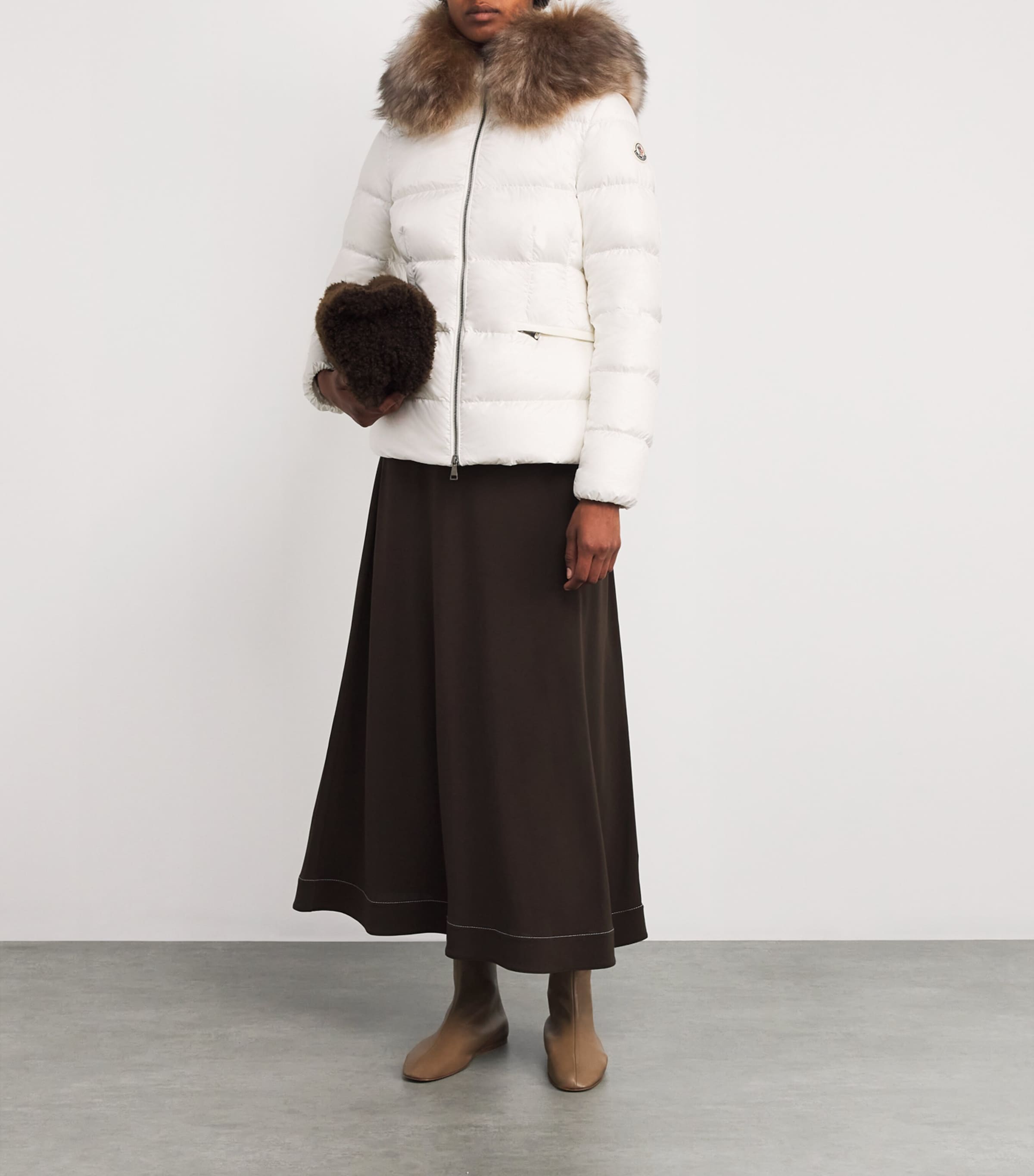 Shearling-Trim Boed Puffer Jacket 03M Image 2