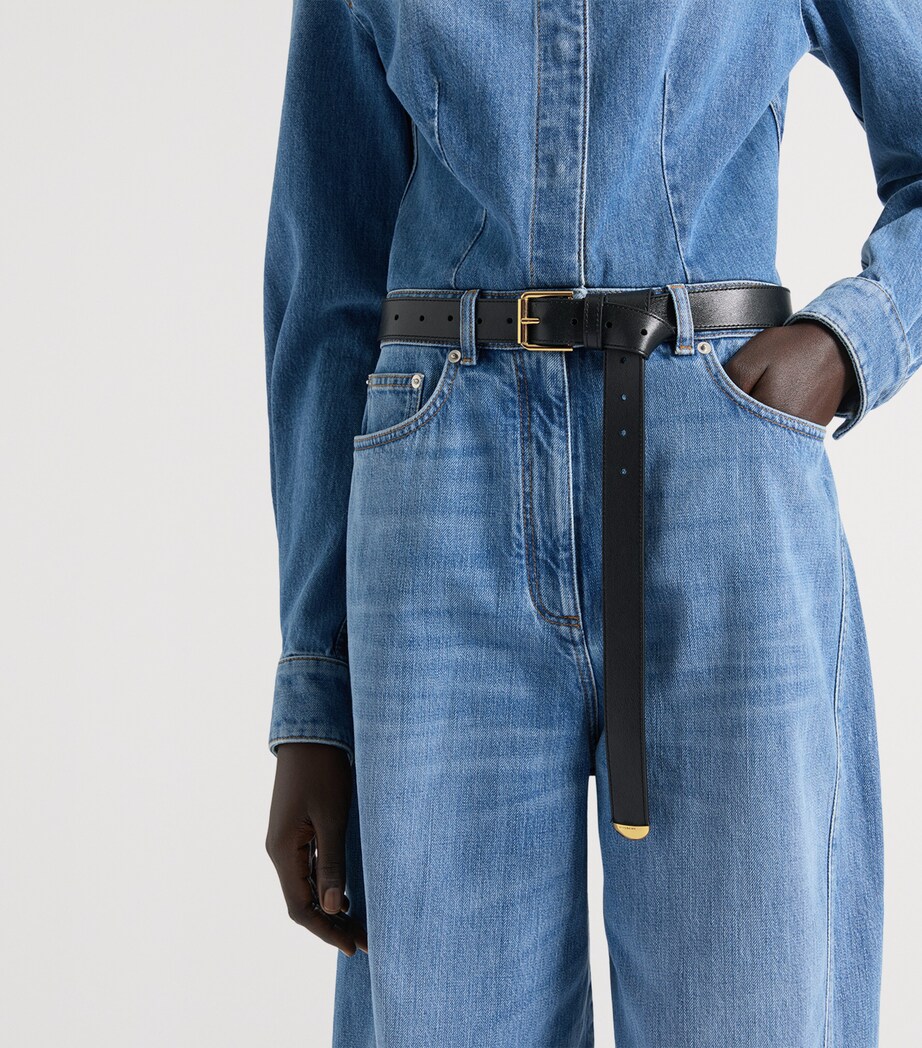 Leather Voyou Belt BLACK Image 3