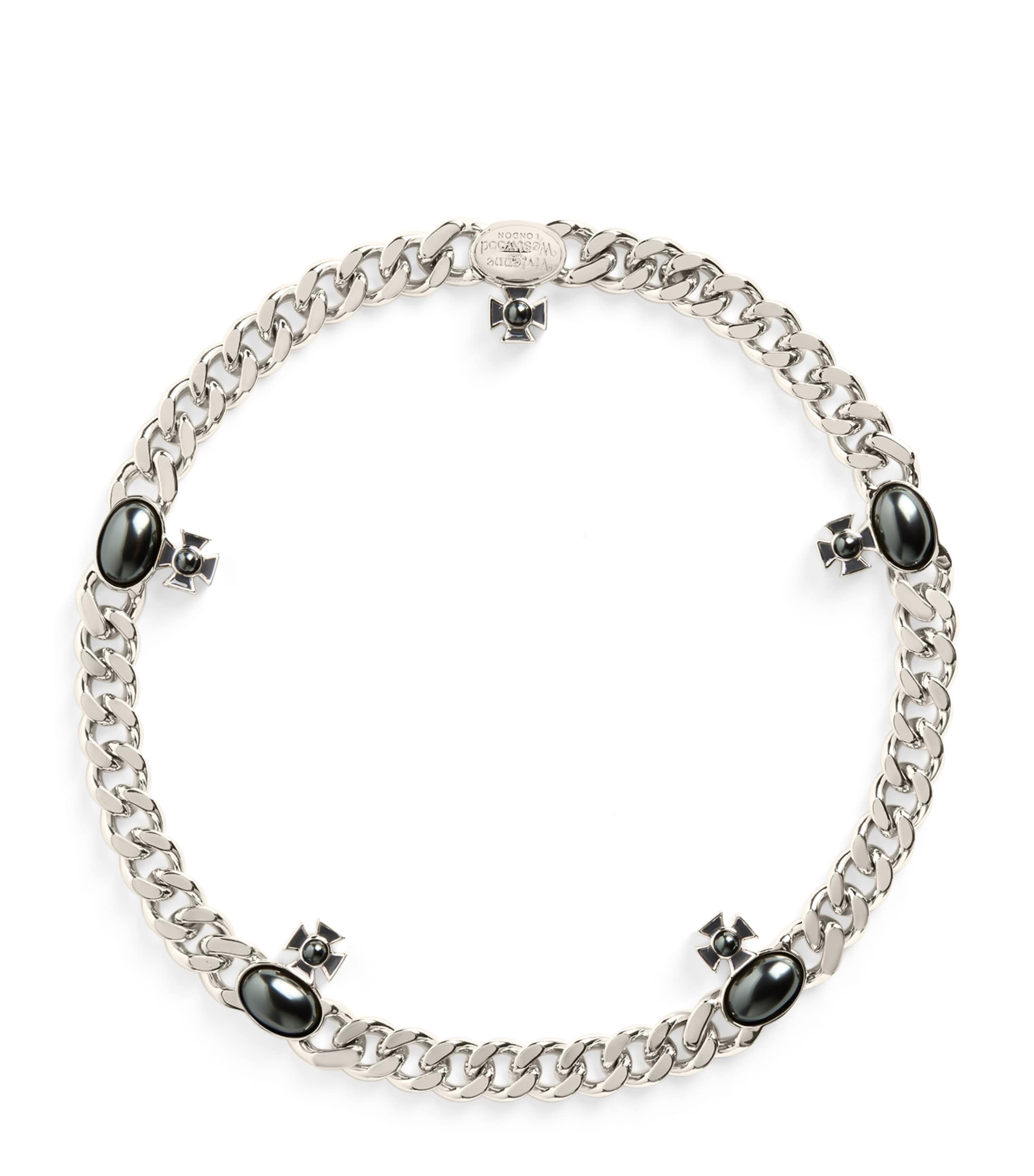 Vivienne Westwood Jewel-orb Gaby Necklace In White
