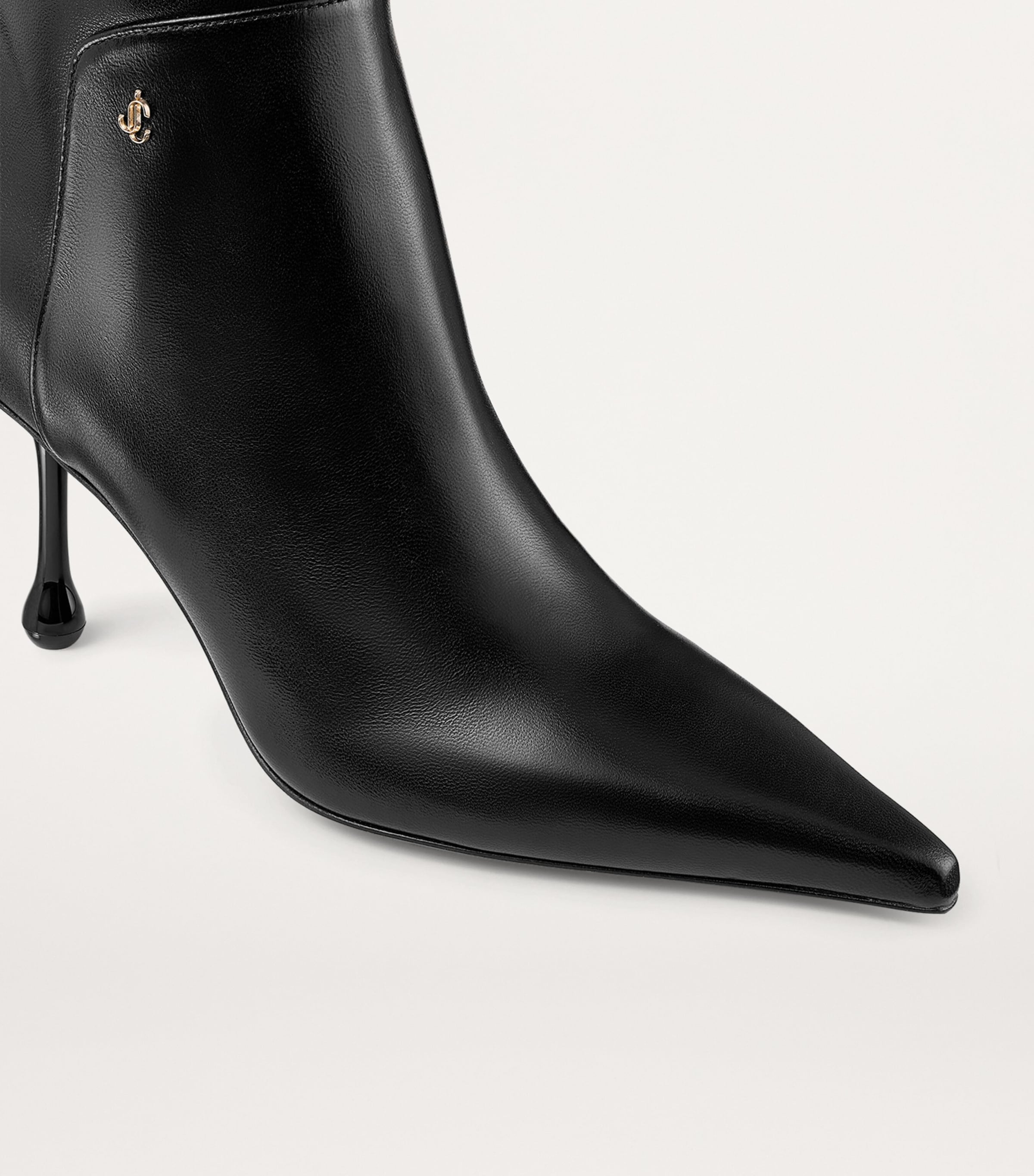 Cycas 80 Lambskin Ankle Boots BLACK Image 4