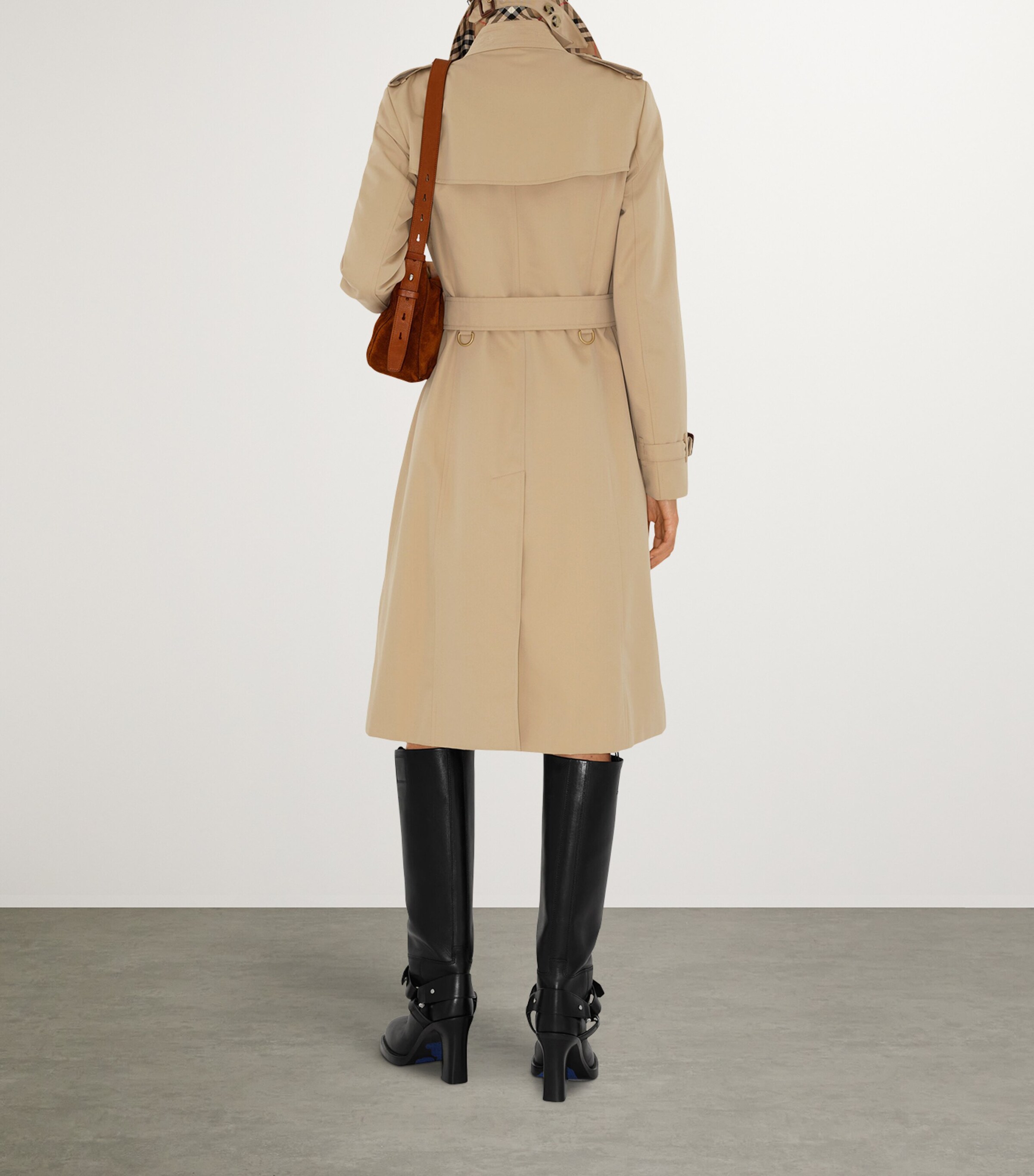 Burberry Gabardine Chelsea Long Trench Coat Harrods UK