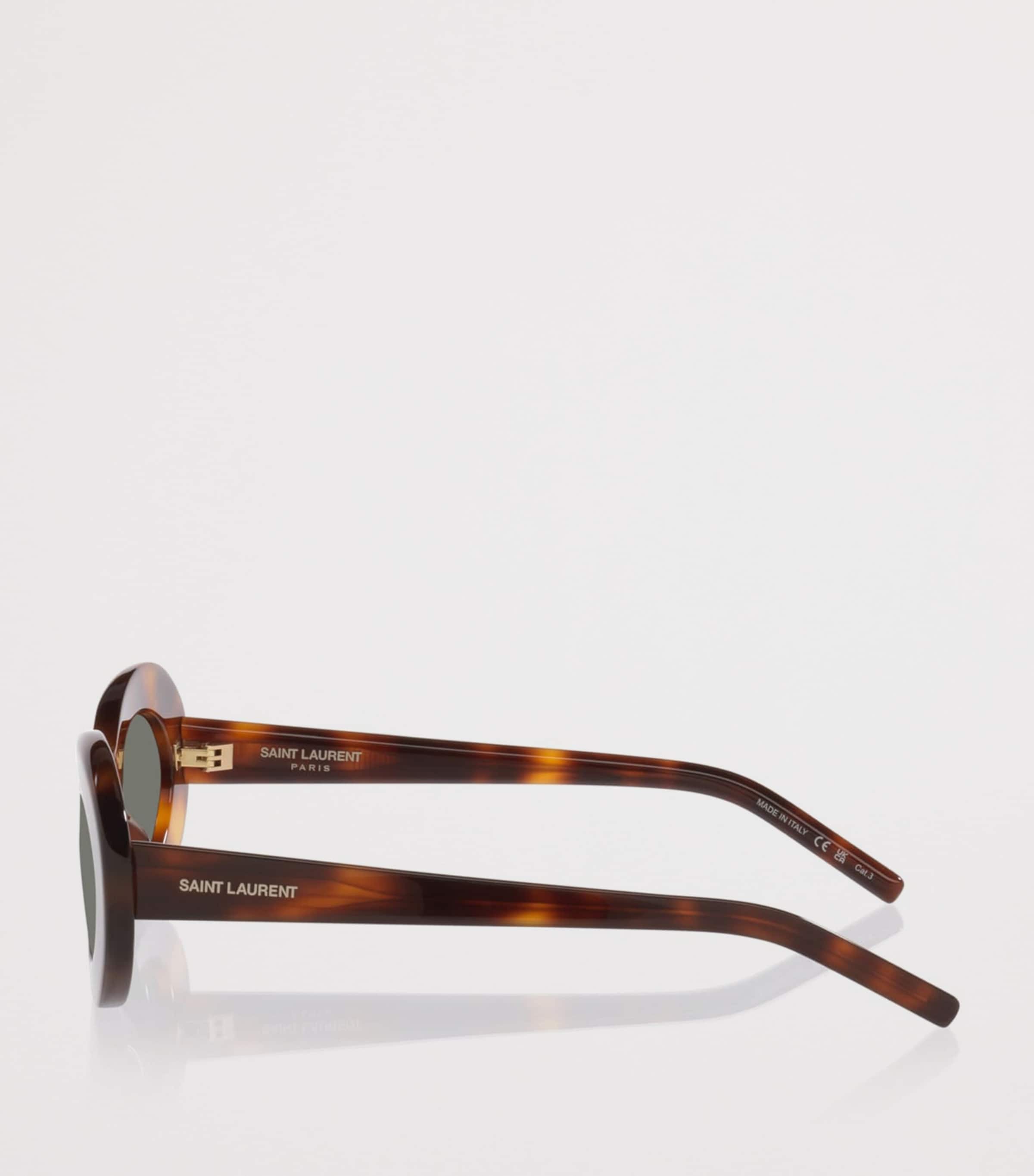 Saint Laurent SL 594 Oval Sunglasses Brown Image 3