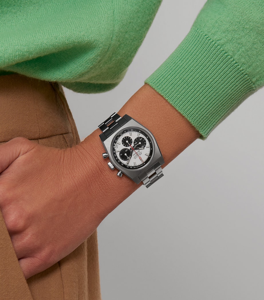 Stainless Steel Chronomaster Watch 37mm WHITE Image 2