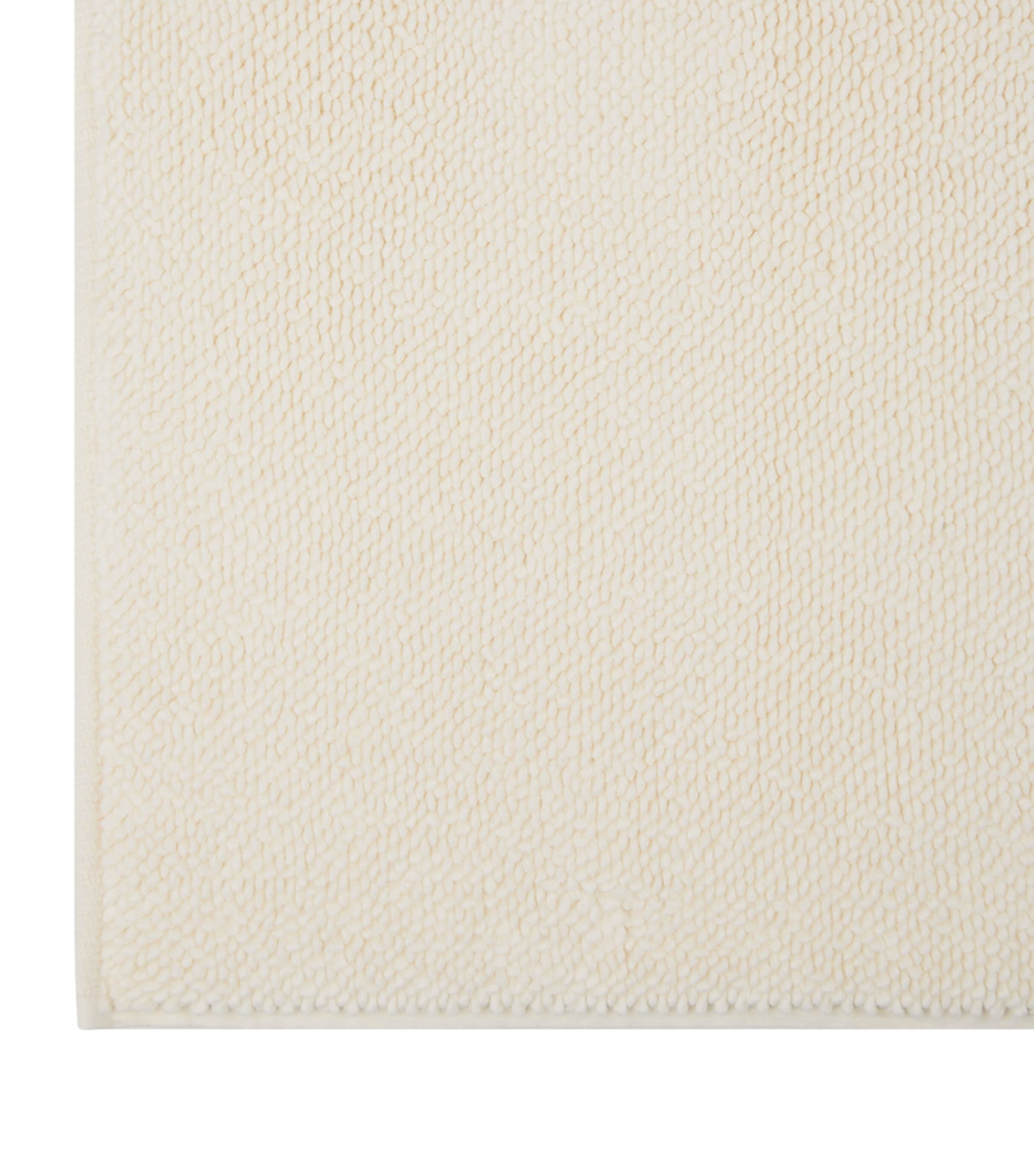 Pera Cotton Bath Mat (60cm x 95cm) IVORY Image 2