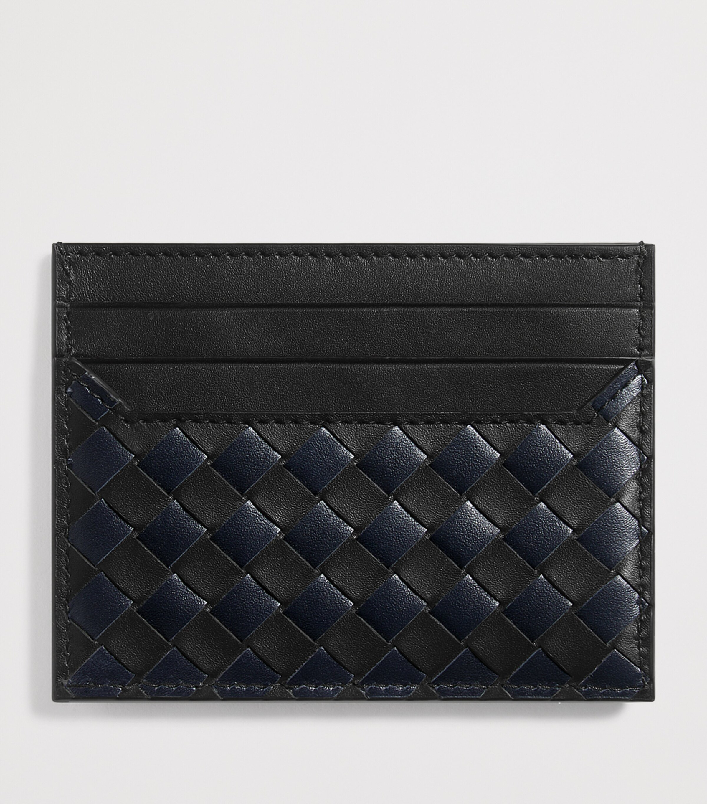 Bottega Veneta Leather Intrecciato Piccolo Card Holder Image 2