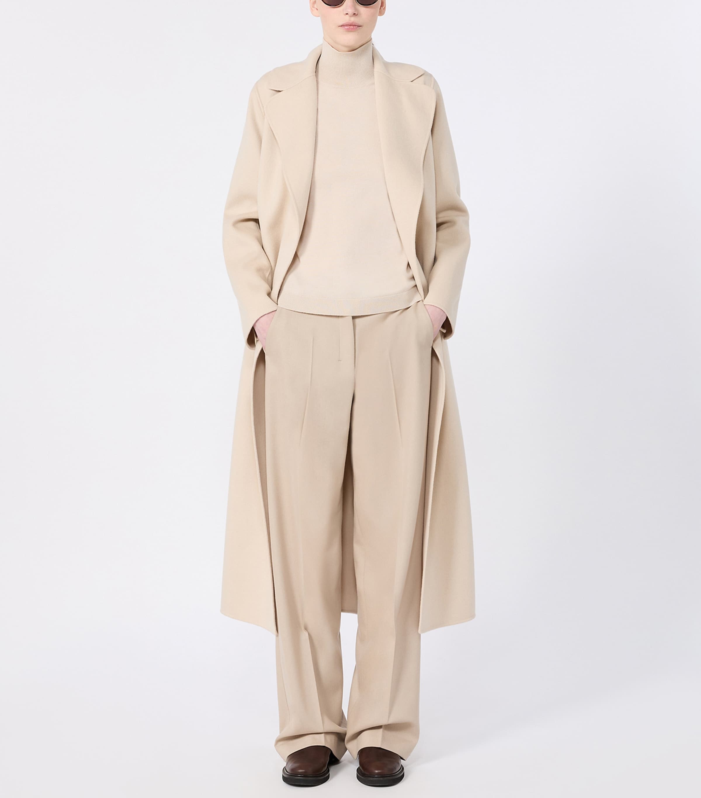 Max Mara Womens Wool Roll-Neck Sweater Albino Image 2