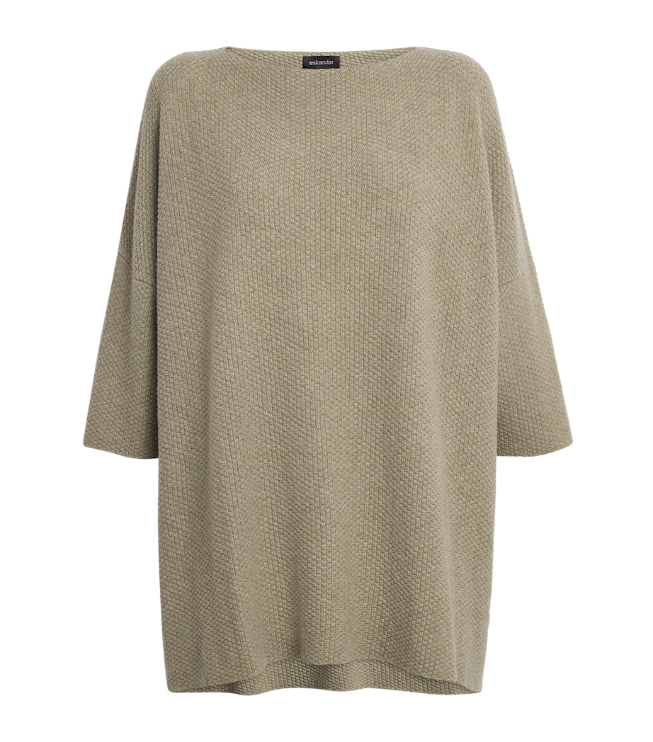 Cashmere Square-Neck Top GRNSND Image 1