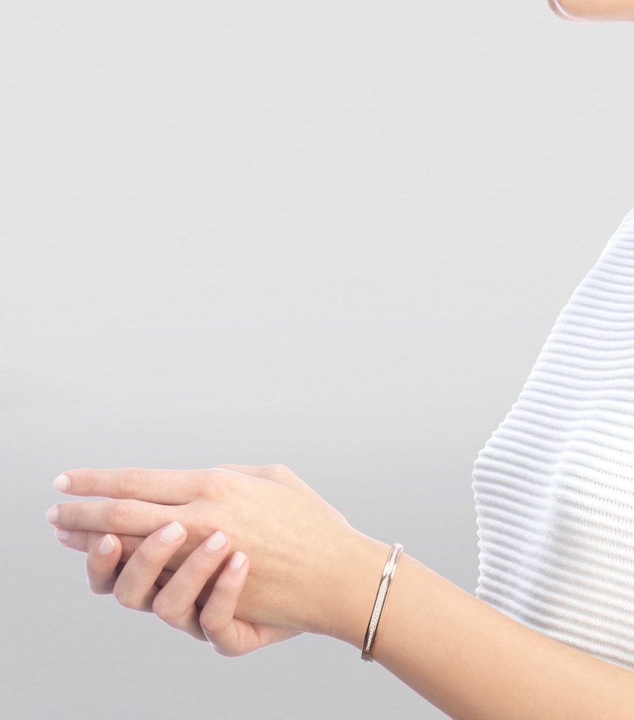 Rose Gold and Diamond B.zero1 Bangle PINK GOLD Image 3