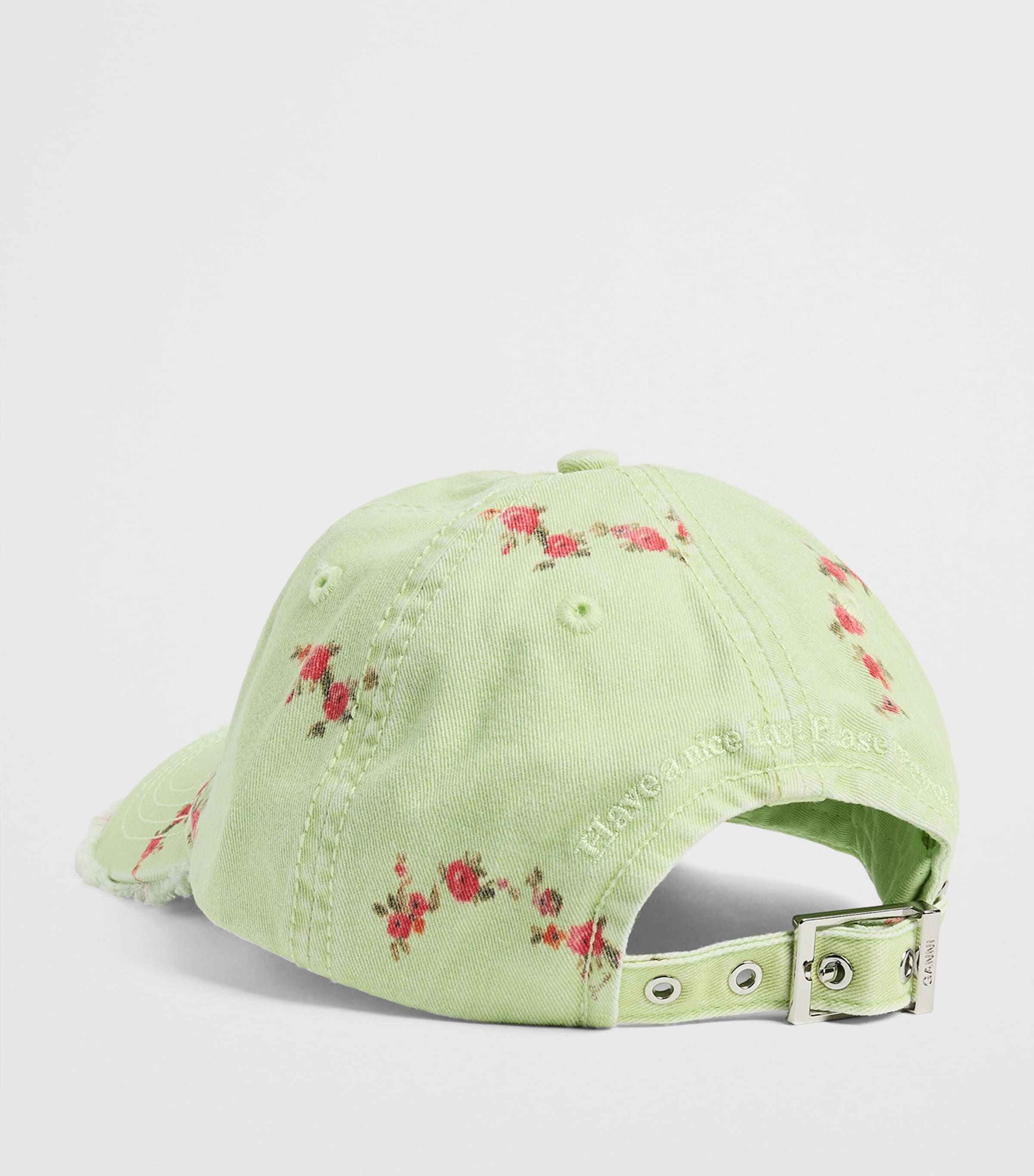 GANNI Organic Canvas Baseball Cap Seedling Image 3