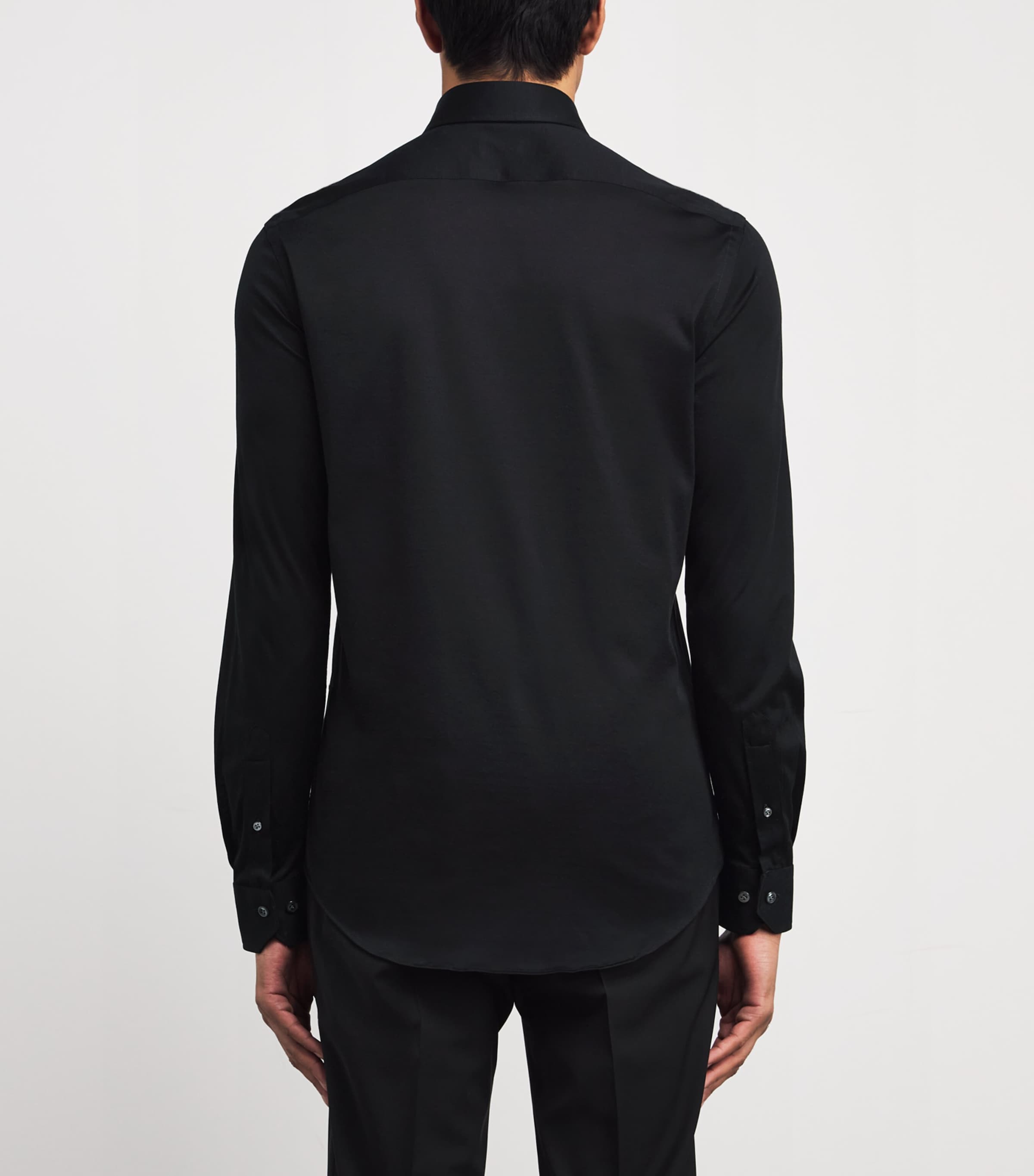 Cotton Effortless Shirt 20 BLACK Image 4