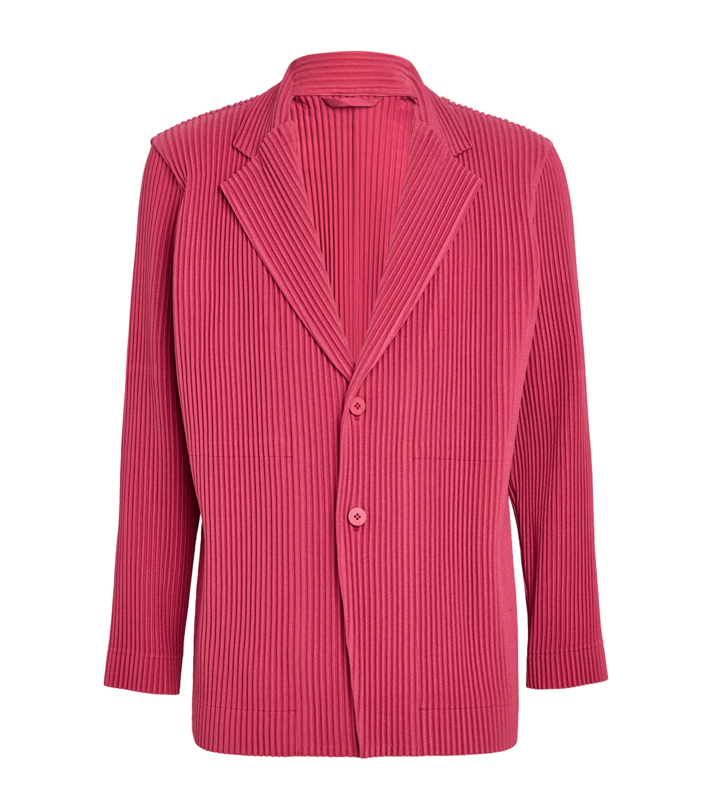 ISSEY MIYAKE PLEATED SINGLE-BREASTED BLAZER
