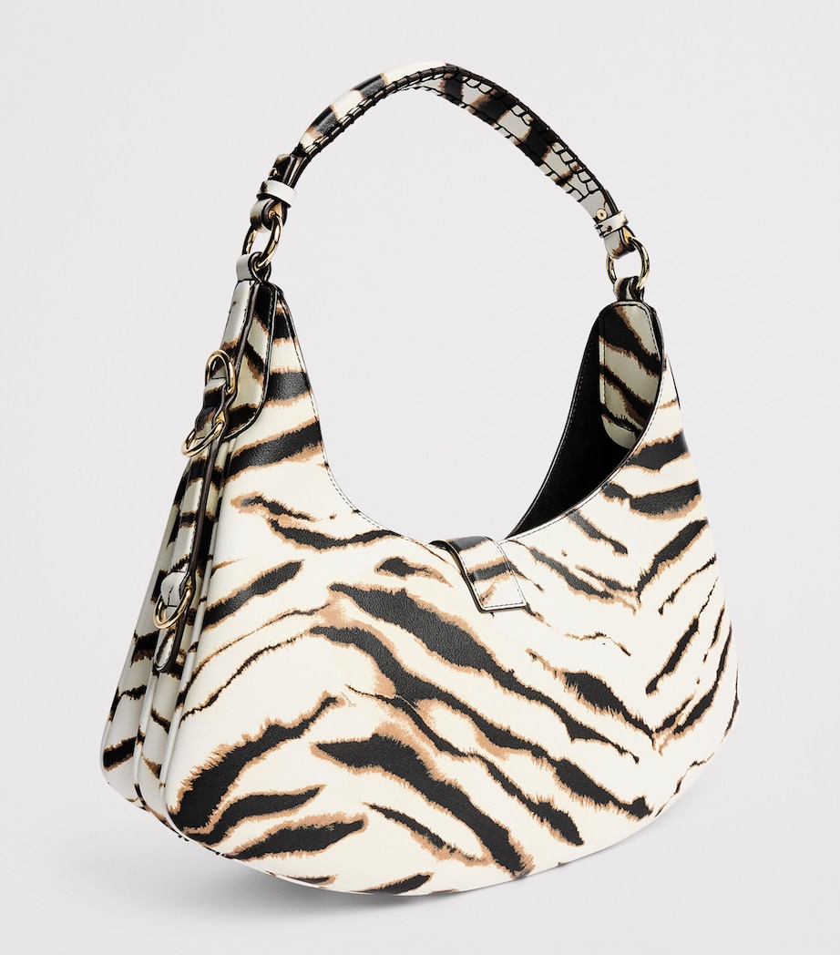 GANNI Small Zebra Kat Shoulder Bag Egret Image 3