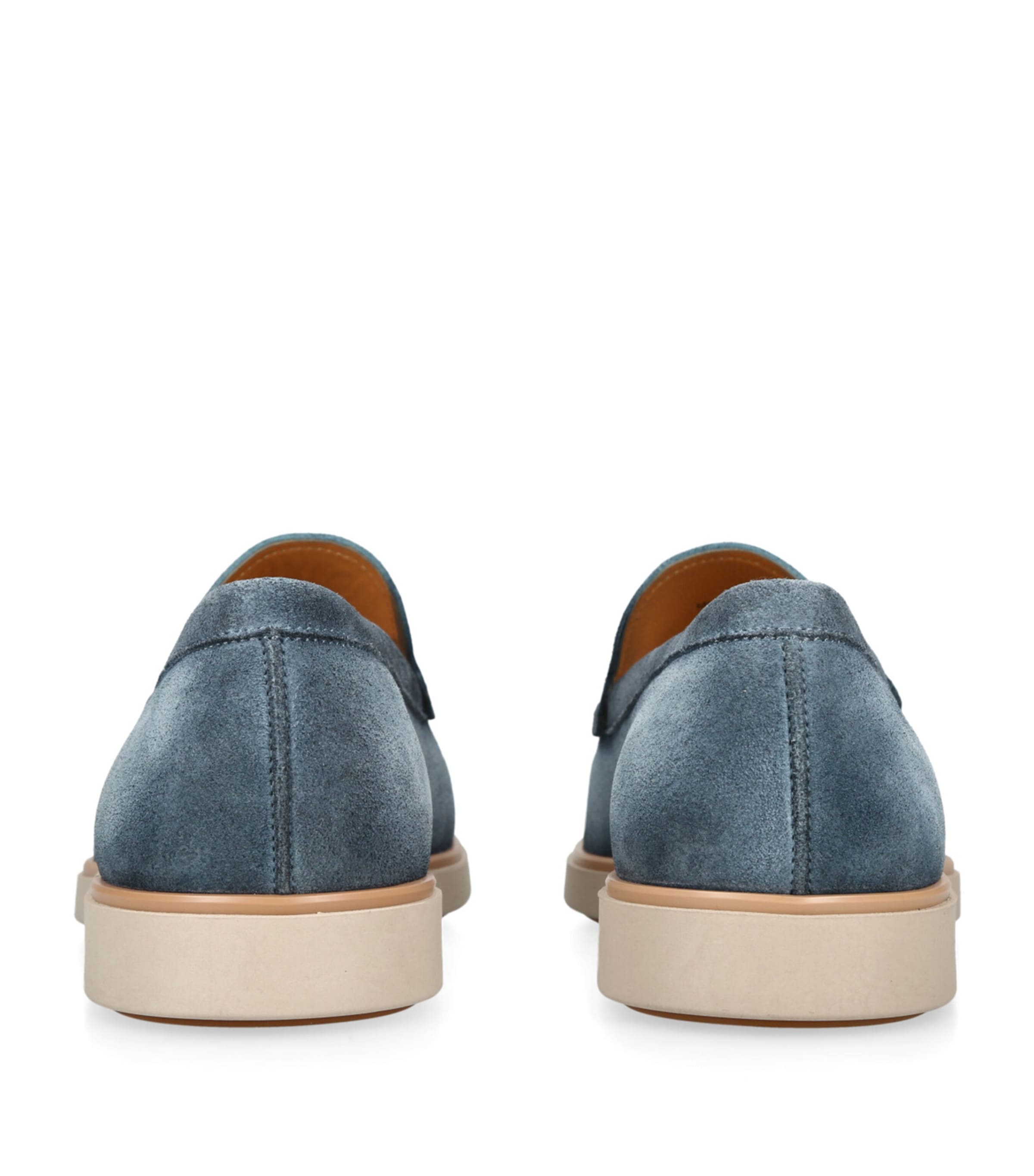 Magnanni Leather Paraiso Loafers Pale Blue Image 2
