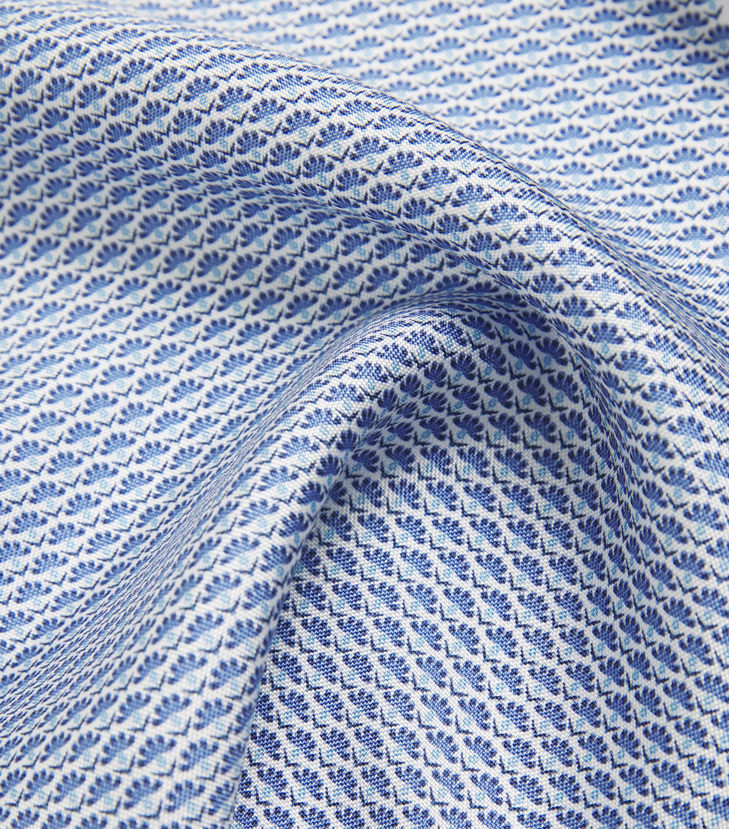 Silk Floral Pocket Square 24MID BLUE Image 3