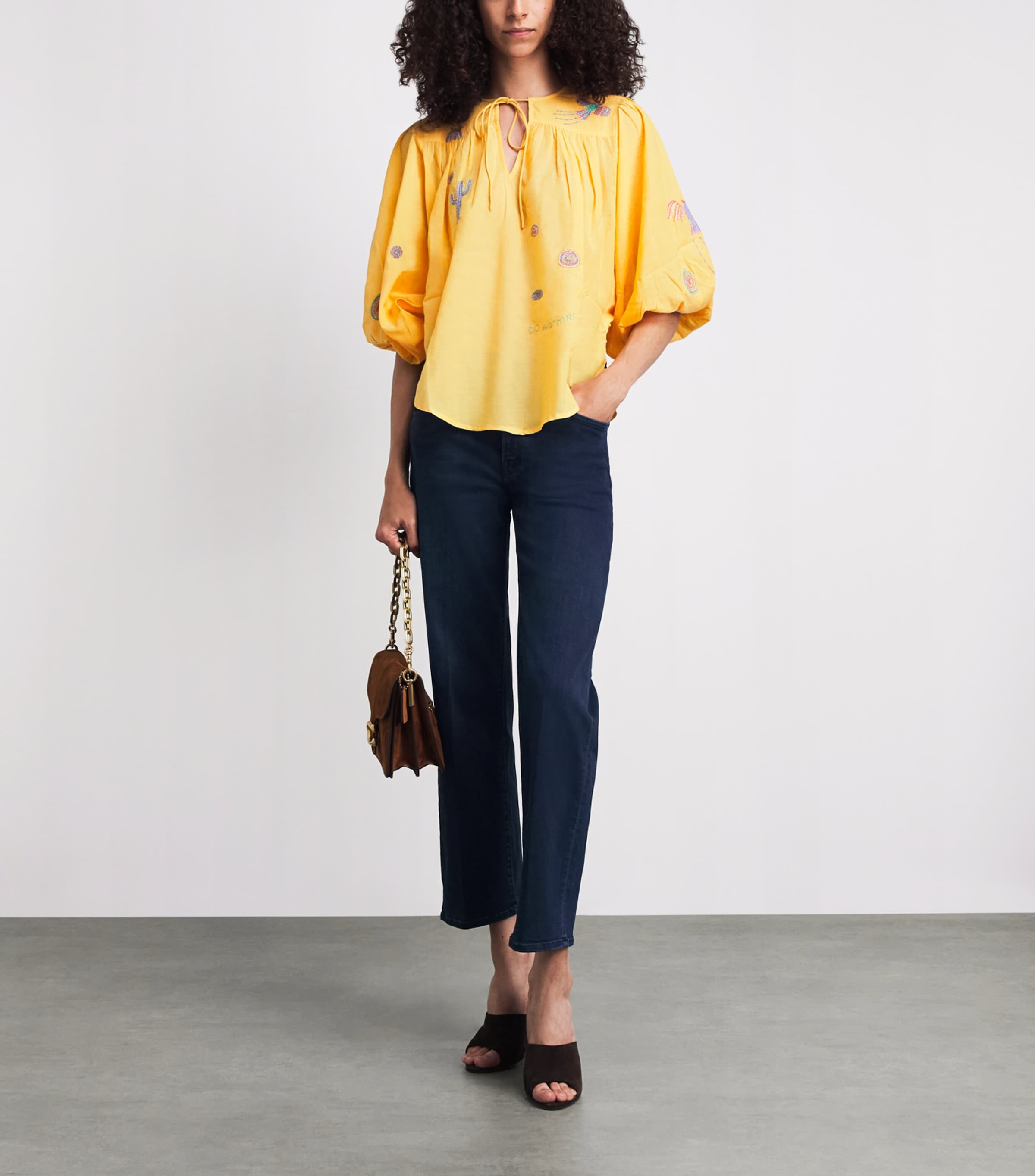 MOTHER Womens The Rambler Zip Ankle Jeans Chip On My Shoulder Image 2