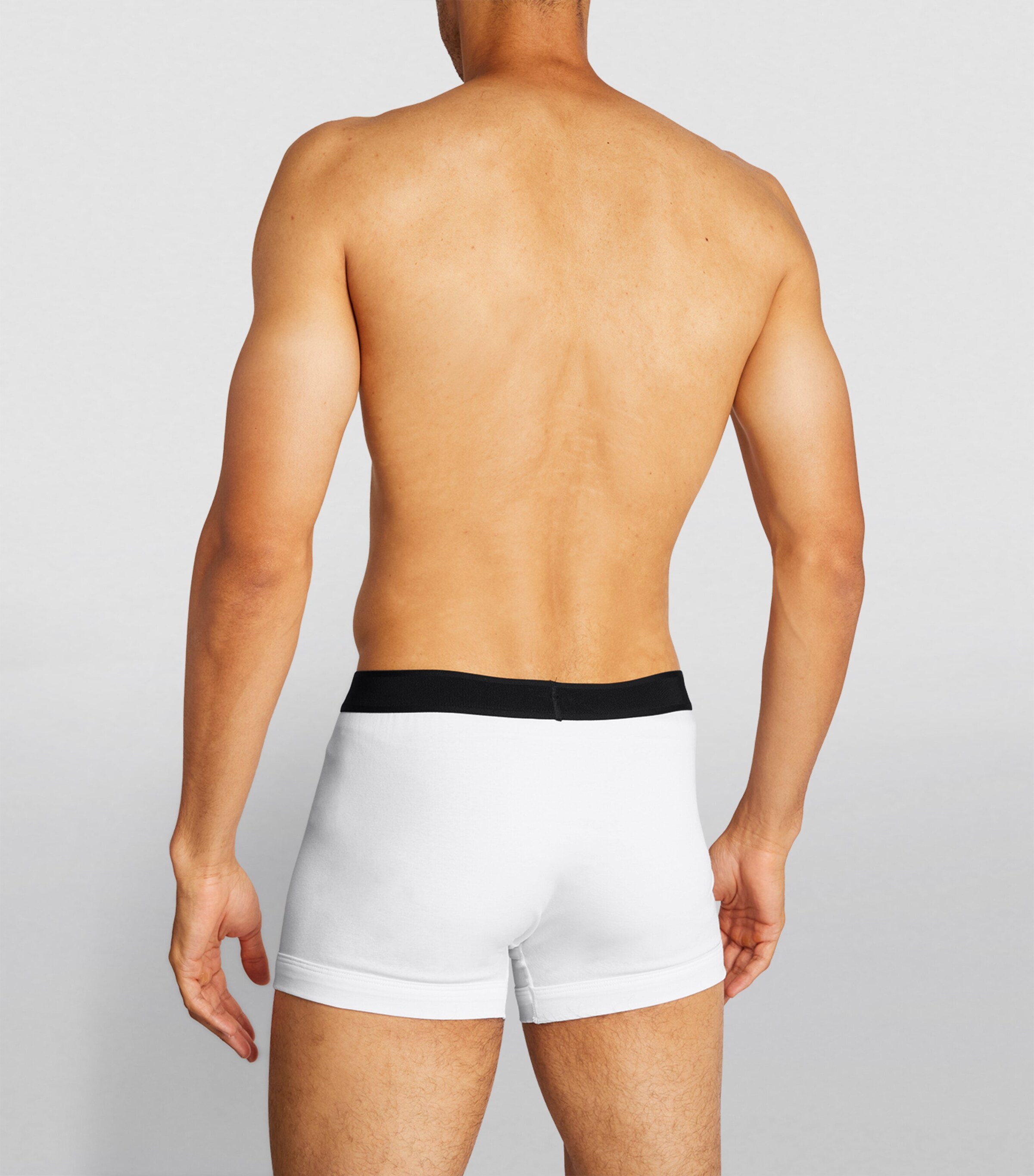 Cotton-Stretch Logo Trunks (Pack of 2) 100 WHITE Image 8