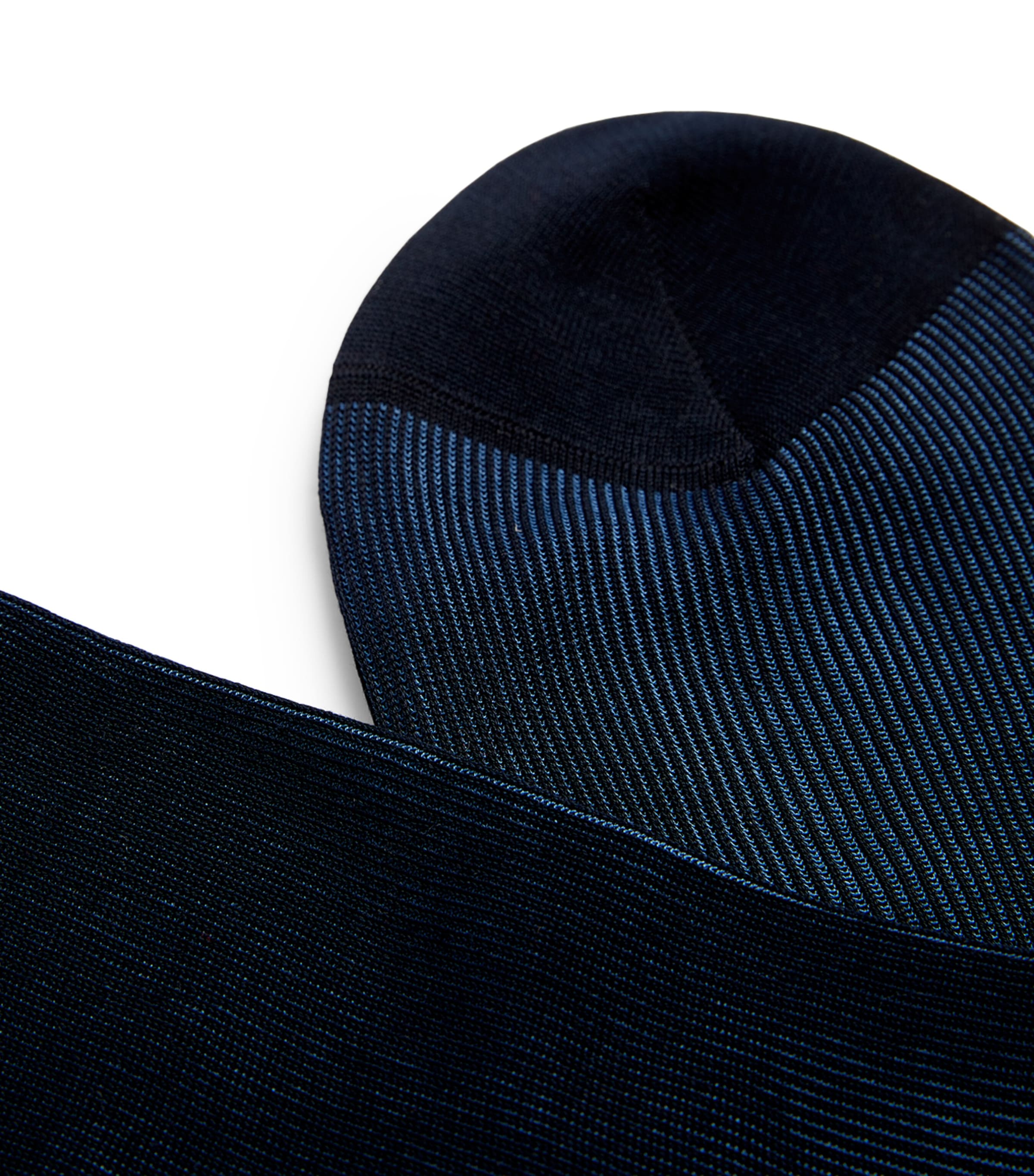 Fine Shadow Socks NAVY Image 2