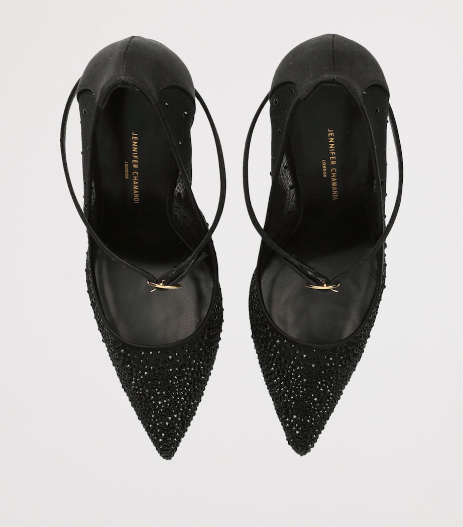 Embellished Lorenzo Pumps 105 BLACK Image 4