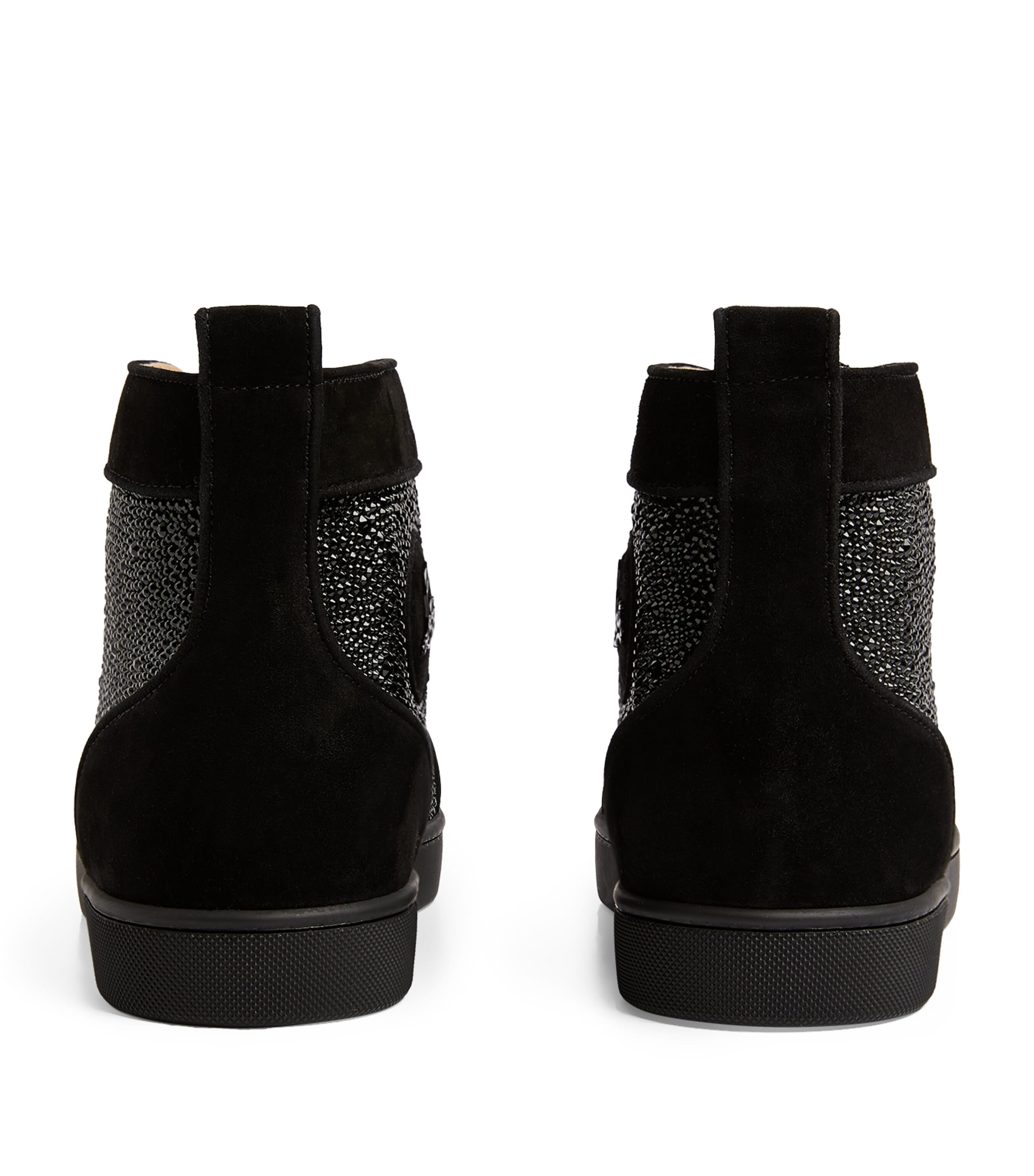 Louis Strass High-Top Suede Sneakers BK01 Image 5