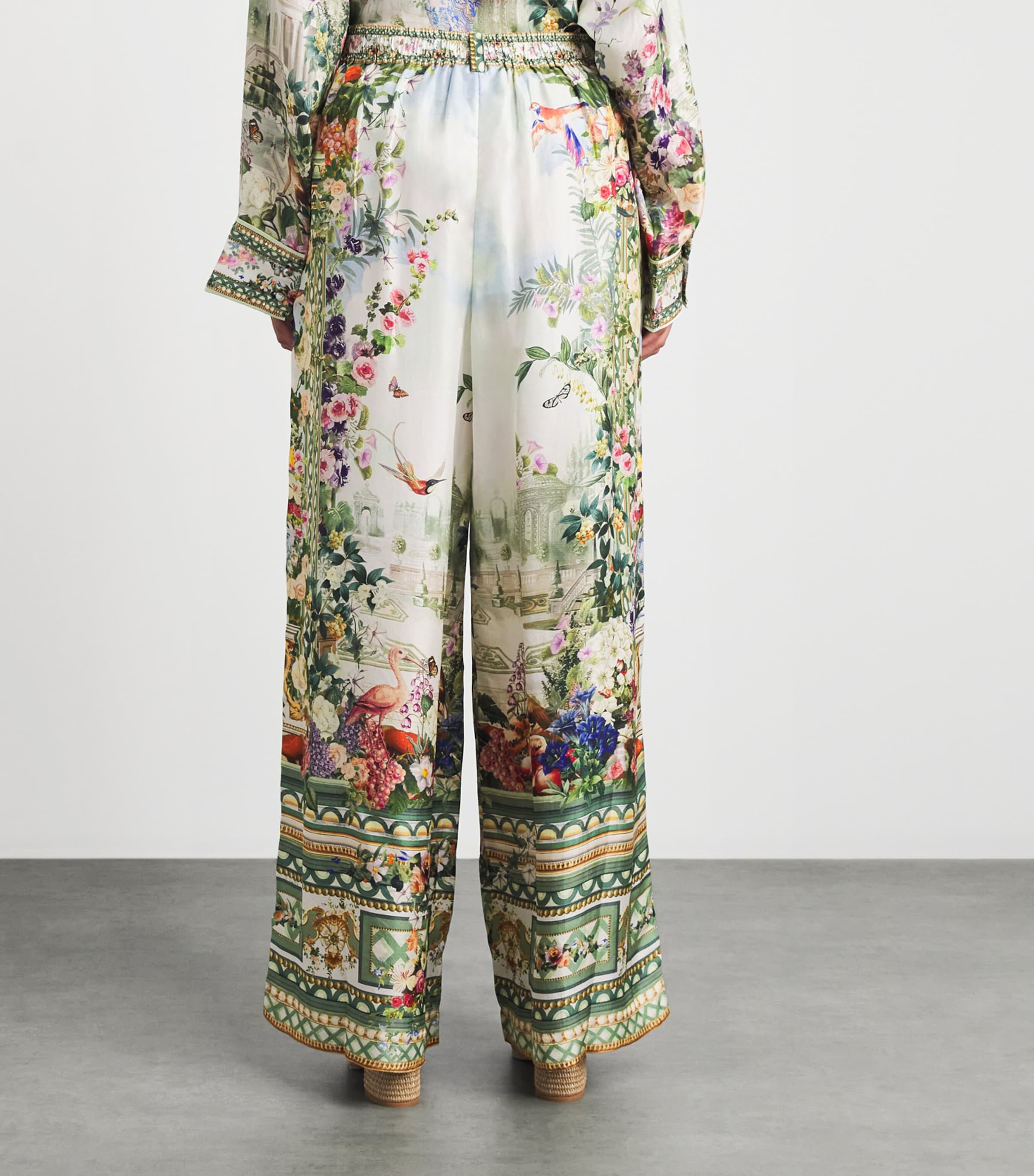 Camilla Womens Silk Art for the Empress Wide Trousers Art For The Empress Image 5