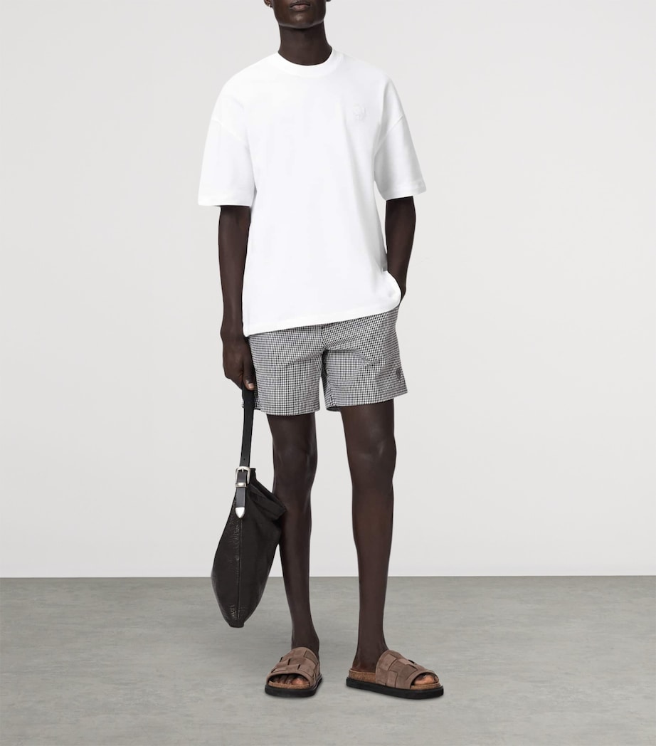 AllSaints Mens Organic Cotton Haven T-Shirt Ashen White Image 5