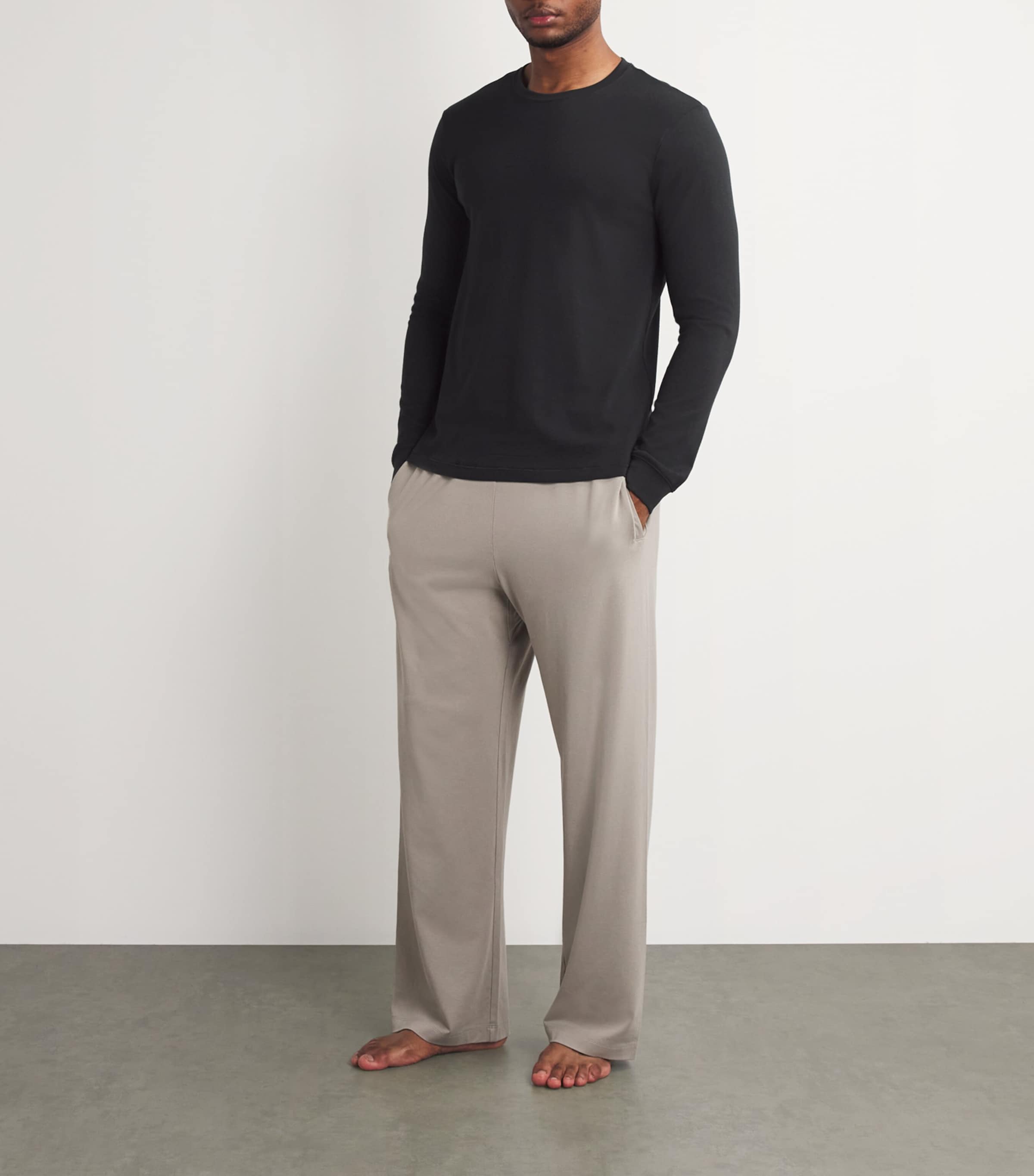 Cotton Long-Sleeve T-Shirt ONYX Image 2