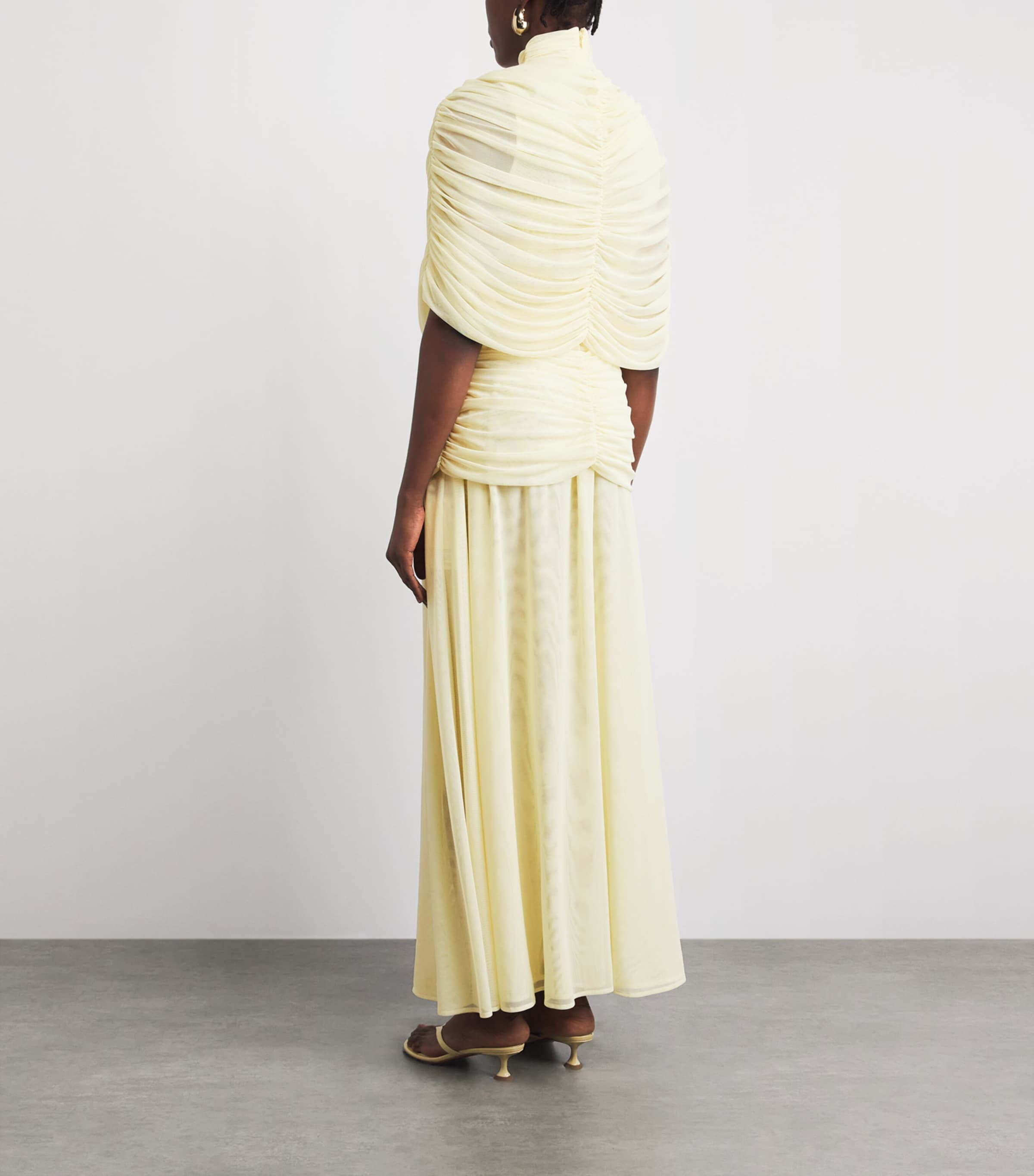 Voranida Womens Ruched Yasmina Maxi Dress Butter Image 4