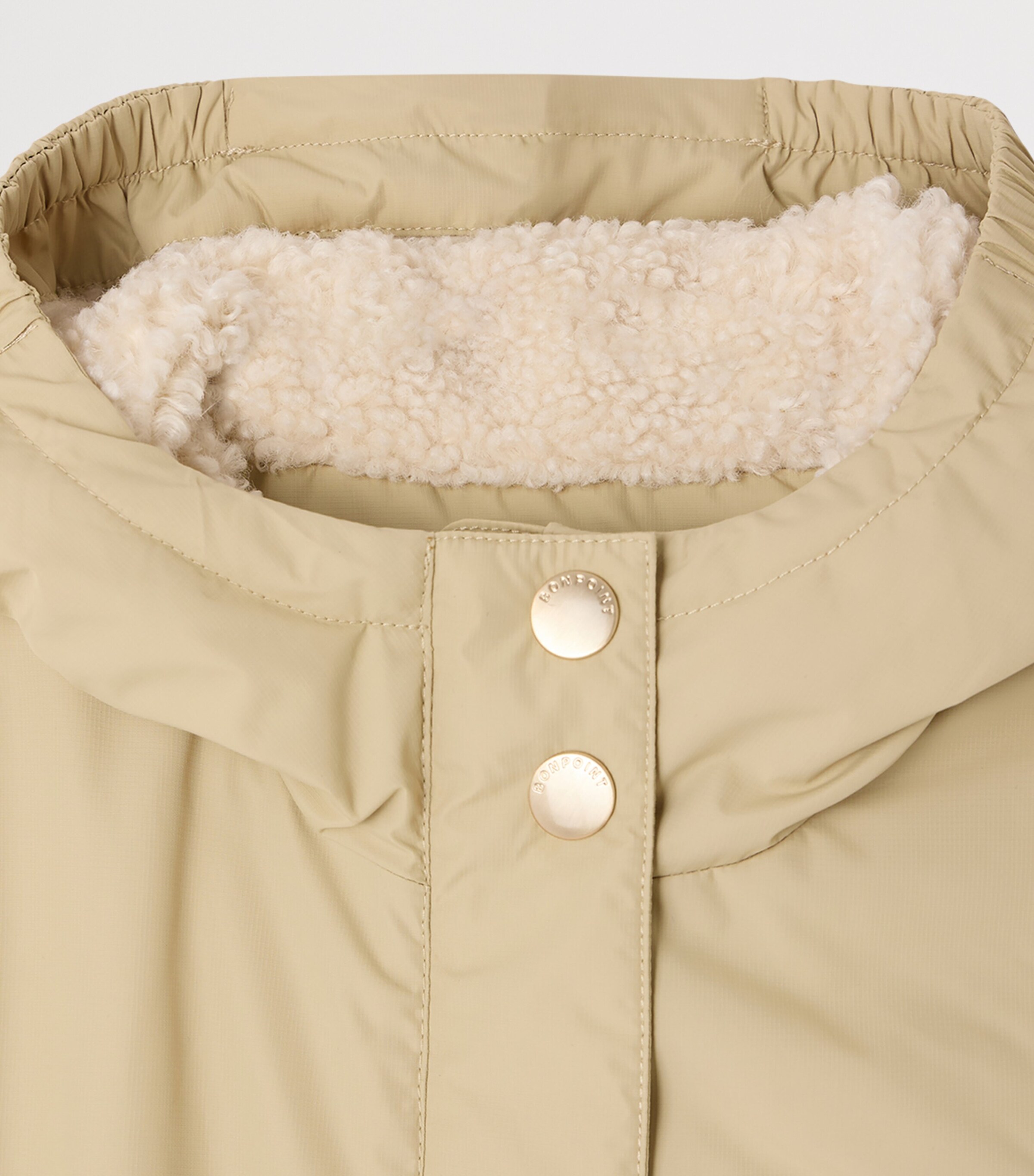 Bonpoint Hooded Monica Parka (4-8 Years) Craie Image 5