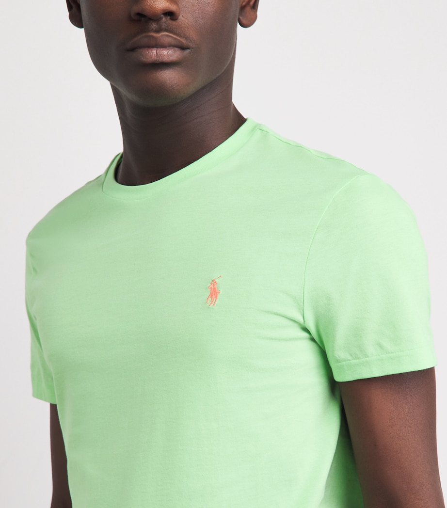 Polo Ralph Lauren Mens Cotton Custom Slim-Fit T-Shirt Cruise Image 3