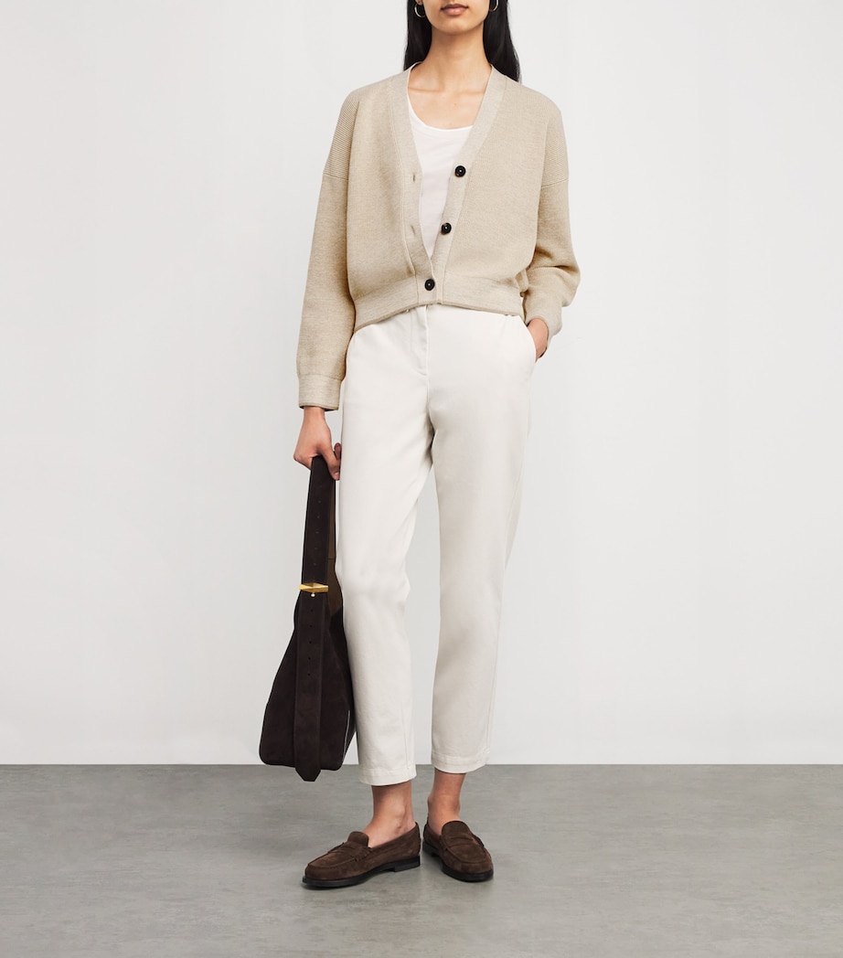 Cotton Metallic Cardigan SABBIA Image 2