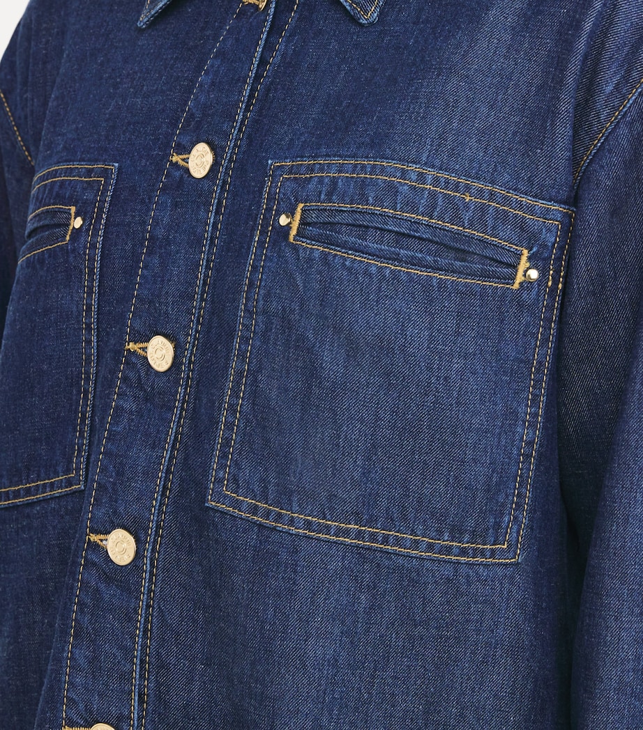 Denim Oversized Shirt INDIGO DENIM Image 6