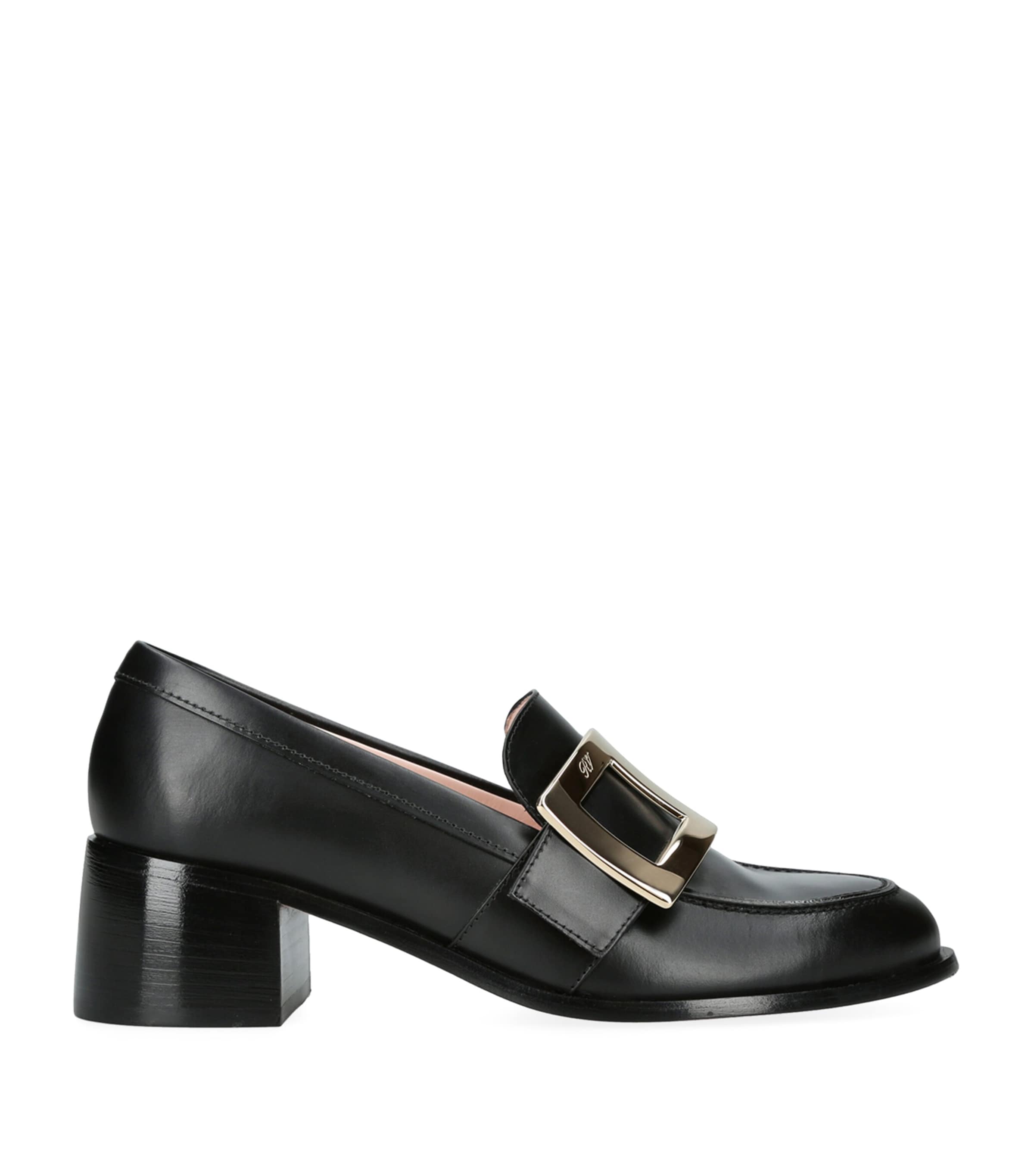 Roger Vivier Viv Rangers Buckled Patent-leather Loafers In Black