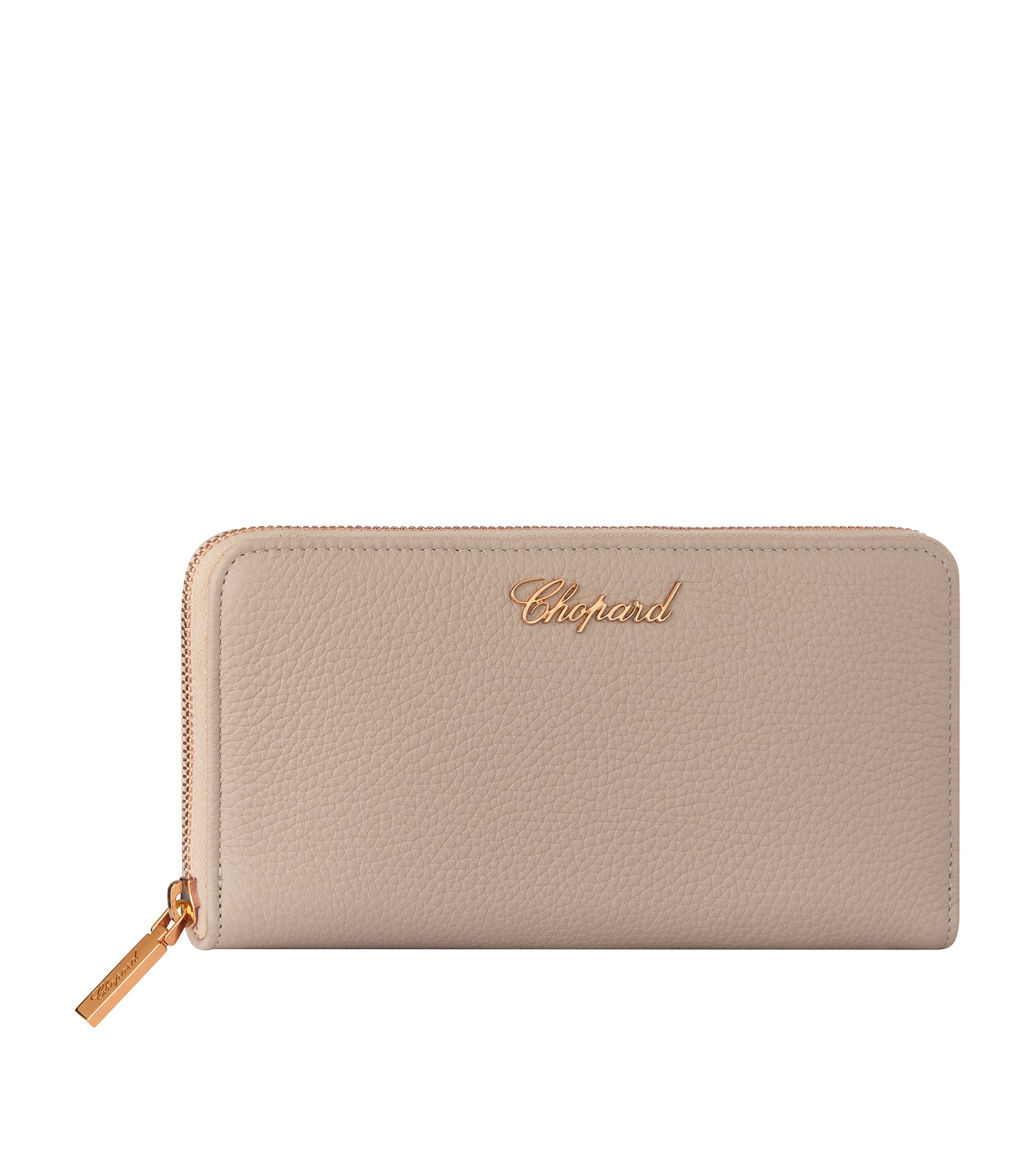 Chopard Leather Classic Zip-around Wallet In Neutral