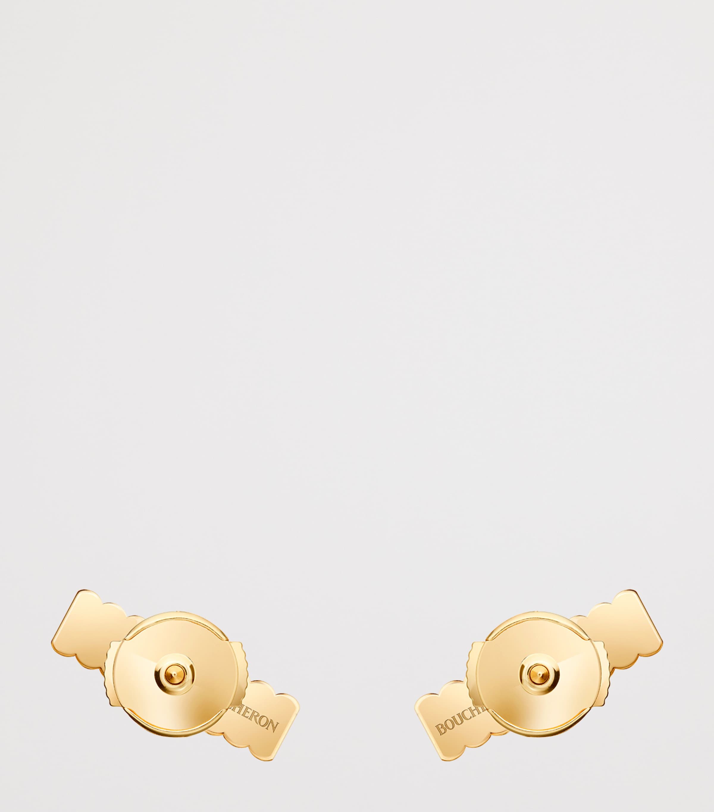 Yellow Gold Quatre Grosgrain Stud Earrings YELLOW GOLD Image 3
