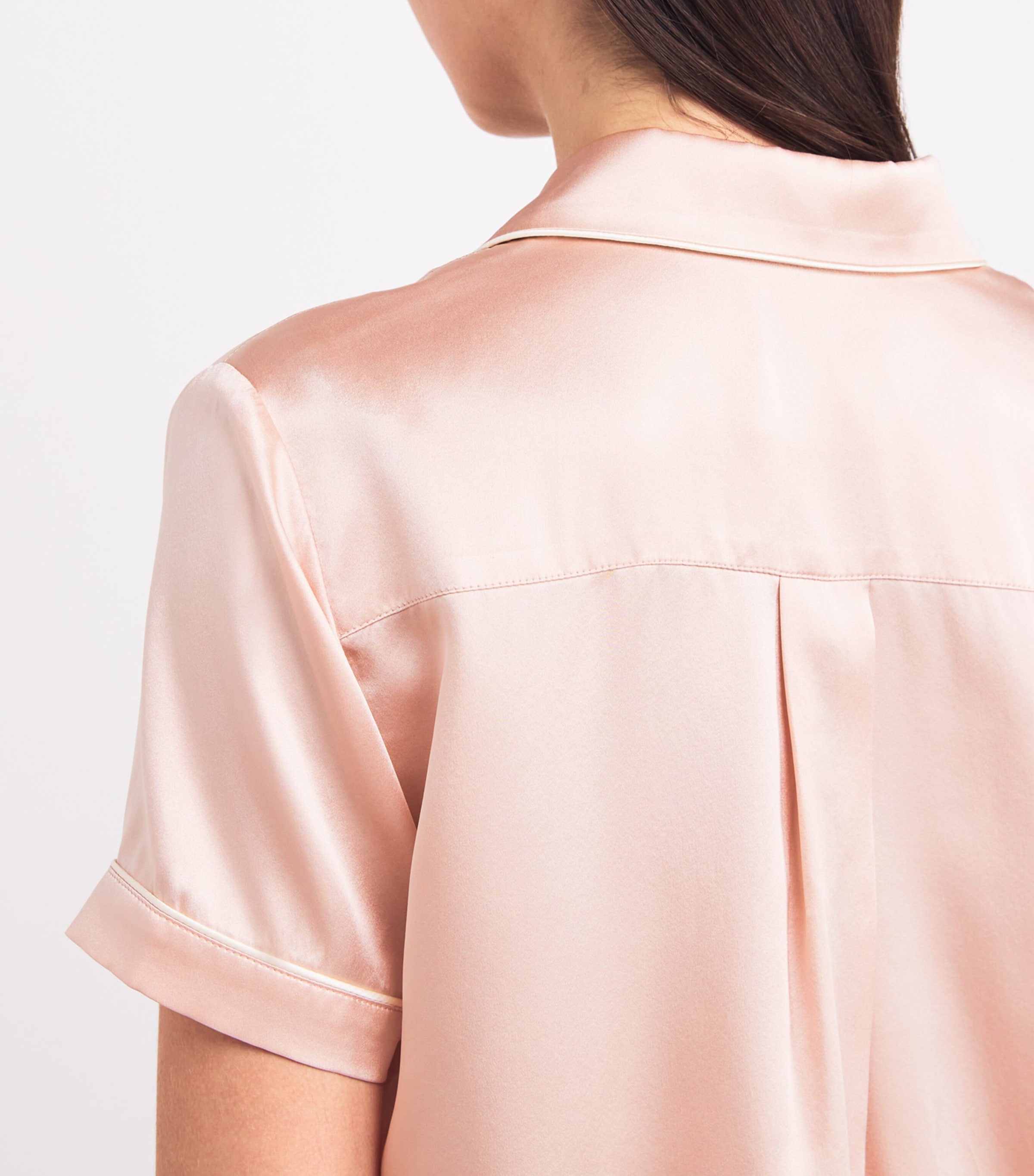 Silk Short Pyjama Set PINK Image 4