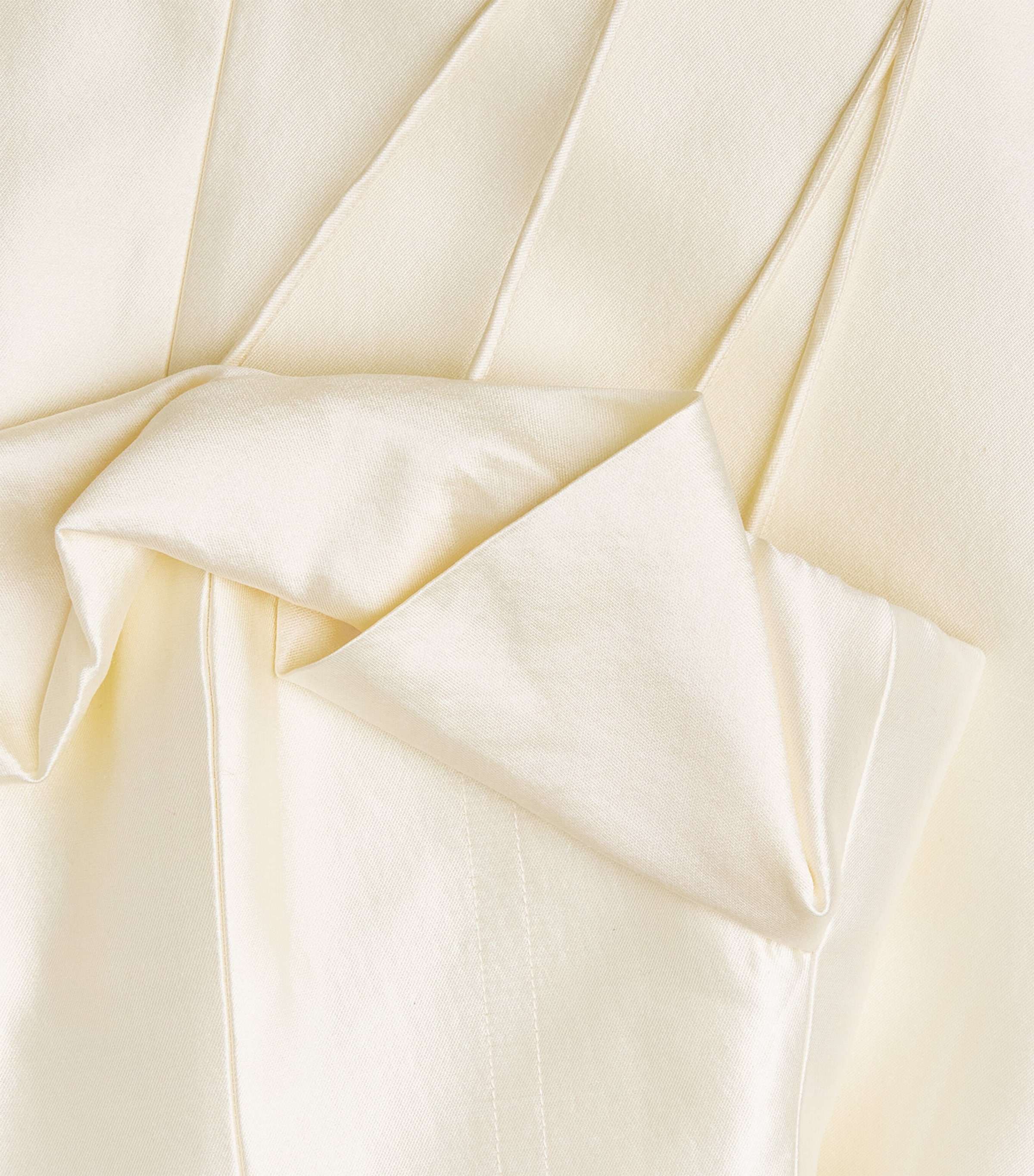 Rachel Gilbert Womens Wool-Silk Satin Bronte Mini Dress Ivory Image 6