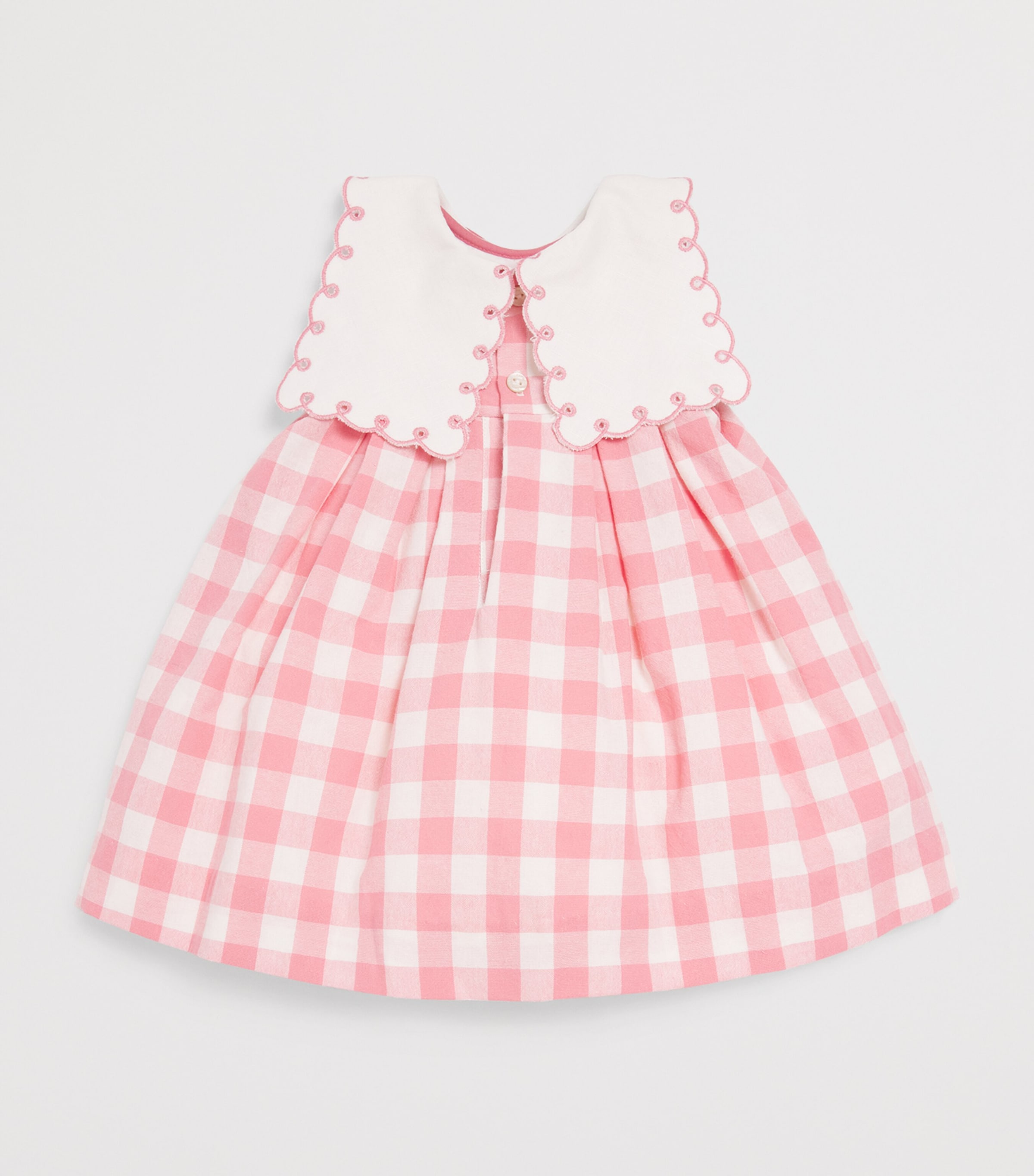 PEPA LONDON Cotton Gingham Dress (12 Months-4 Years) Red Image 2