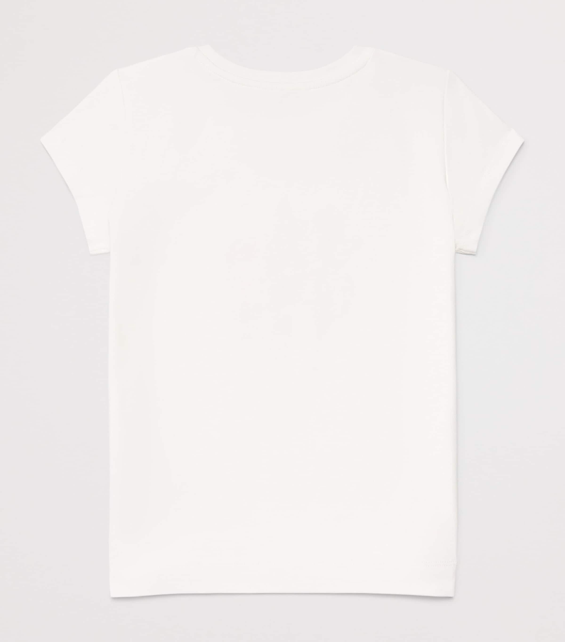 Monnalisa Embellished Floral T-Shirt (2-12 Years) Panna Image 2