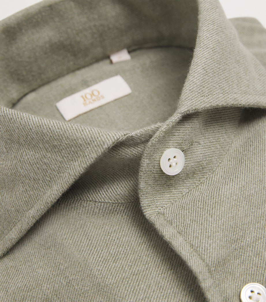 Cotton-Cashmere Shirt GREEN Image 5