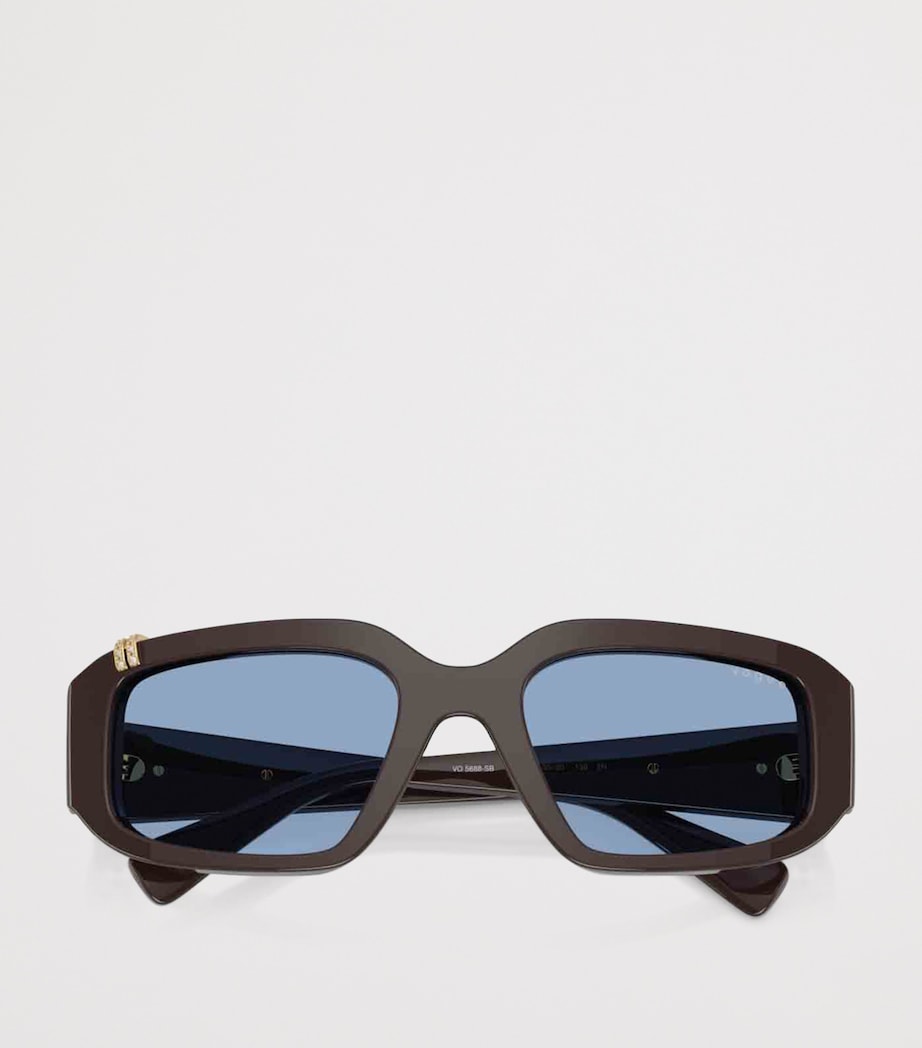 Vogue Rhinestone Irregular Sunglasses Image 5