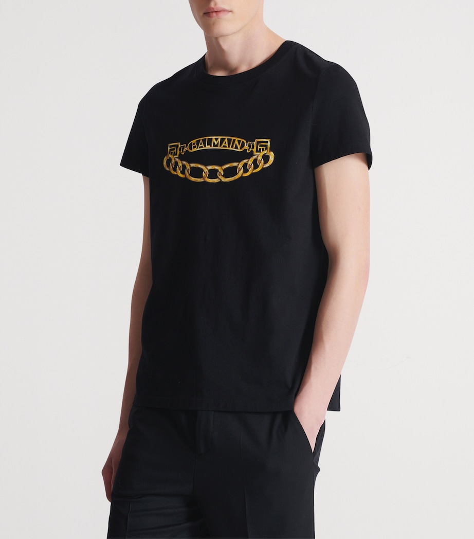 Chain Print T-Shirt EAD NOIR/OR Image 6