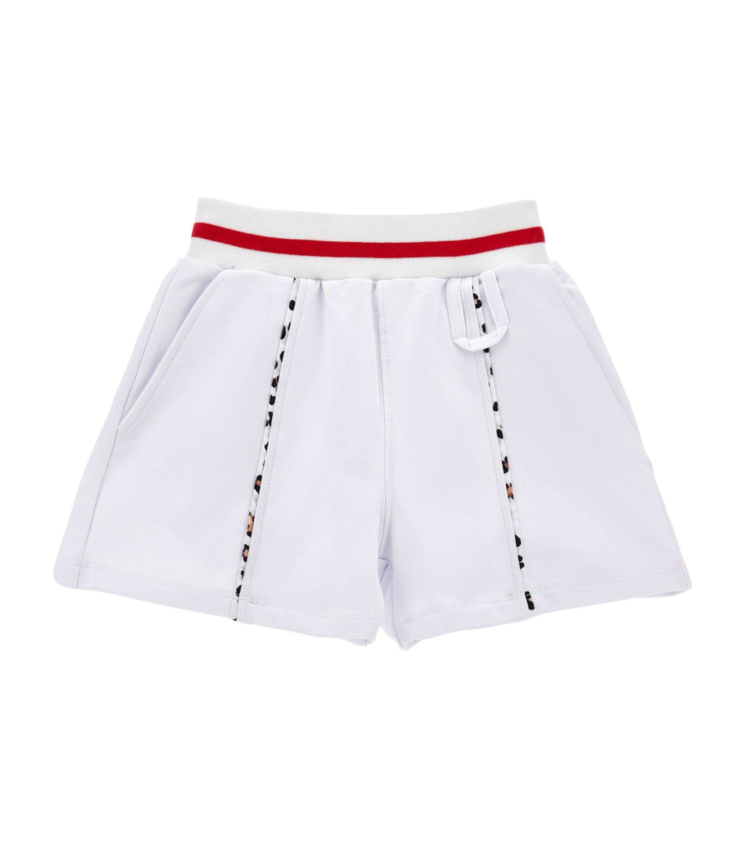 Monnalisa Cotton Leopard-Piped Shorts (2-13 Years) | Girls Clothing | Shorts | Designers | Monnalisa